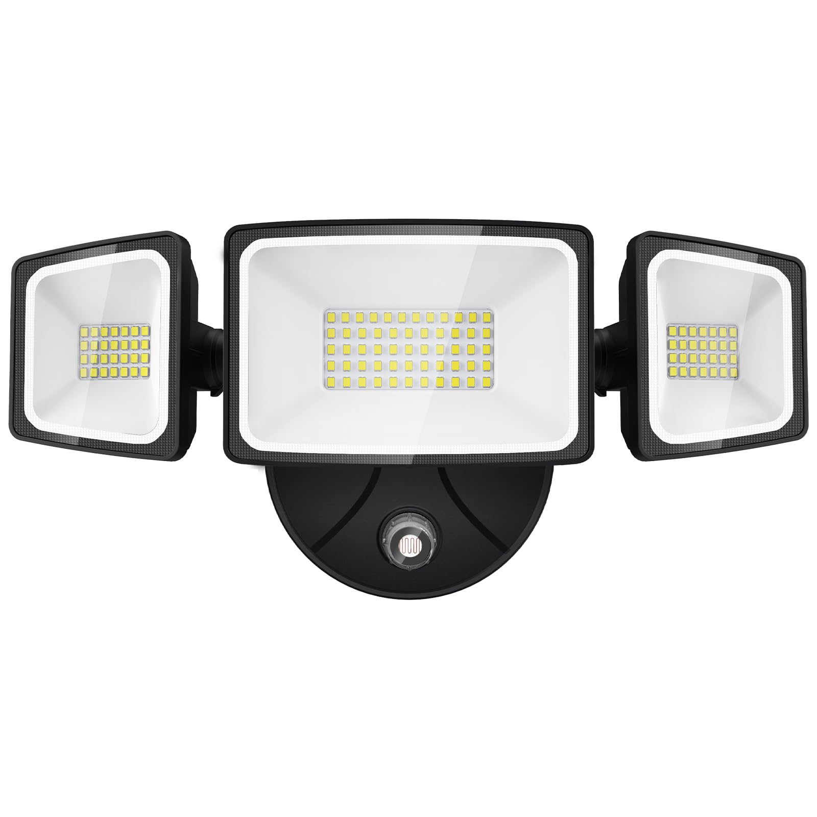 Onforu 70W LED Flood Light, 7000LM, IP65 Waterproof, 3 Adjustable Heads, 6500K, Black, Model BDB60D-3