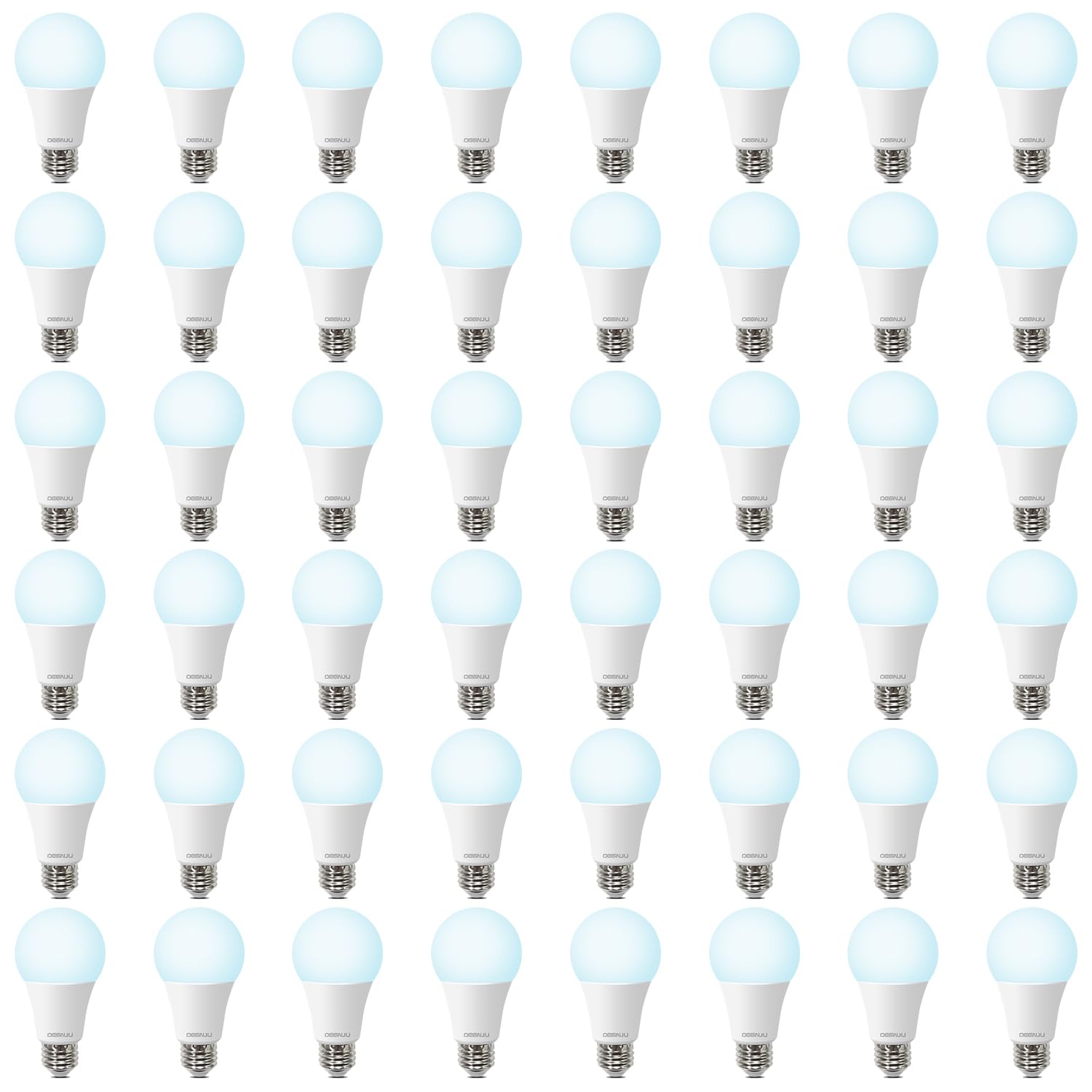 Degnju 48 Pack Led Light Bulbs 100 Watt Equivalent  A19 5000K Daylight  1500 Lumens  E26 Base  Non-Dimmable  13 Watt Energy Efficient Led Bulbs For Home Lighting