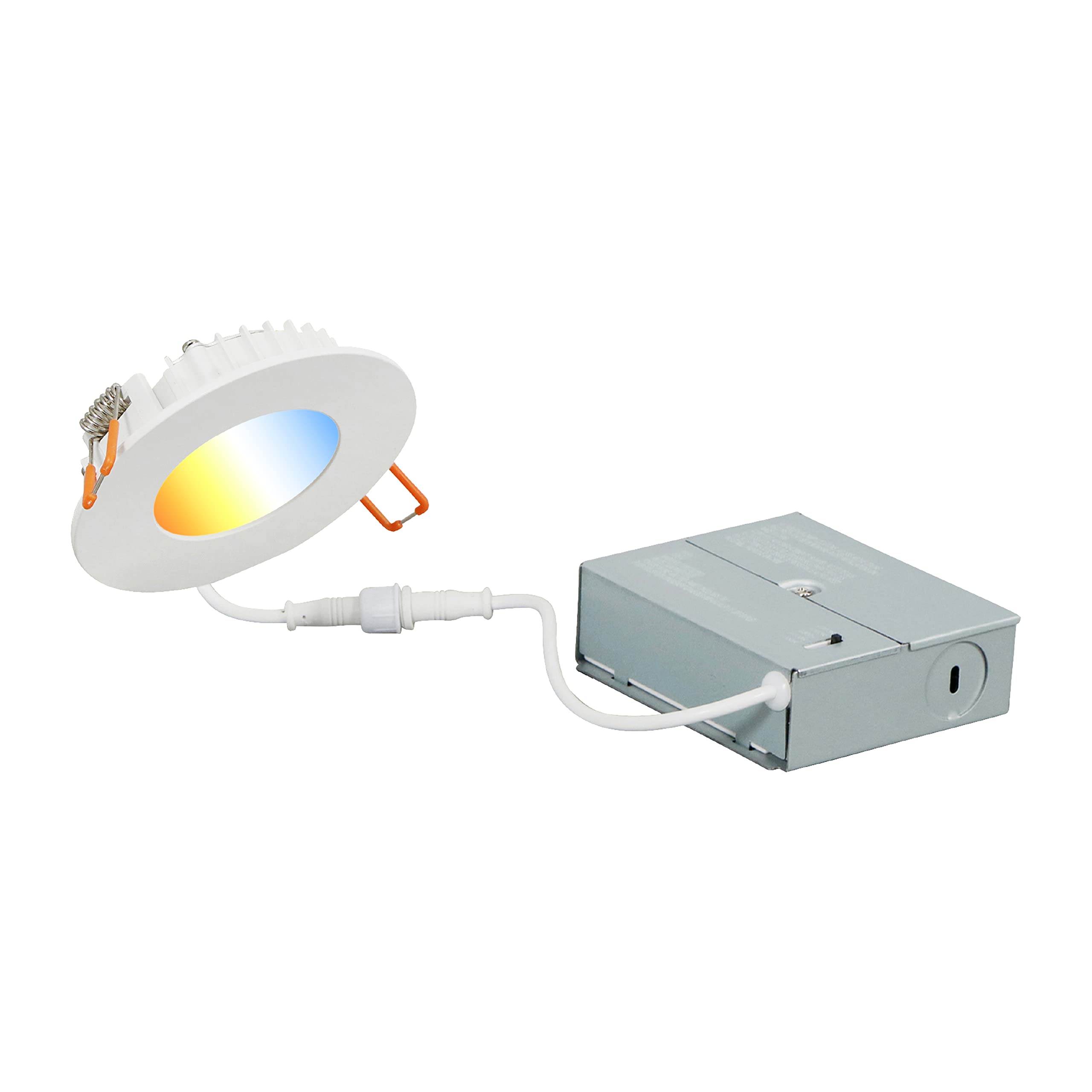 Sylvania Led 3" Slim Microdisk Recessed Downlight, Dimmable, 8W, 500 Lumens, 5 Cct Color Selectable (2700K/ 3000K/ 3500K/ 4000K/ 5000K), Wet Rated, 90 Cri - 1 Pack (61403)