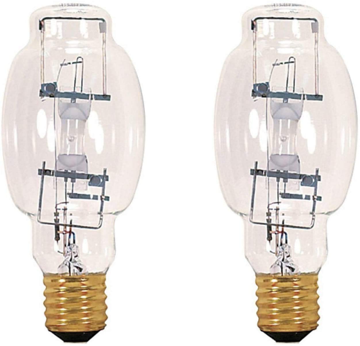 Goodbulb 250-Watt Metal Halide Hid Light Bulb E39 Base Bt28 Ansi Code M58 High Output Hid Light 4000K Cool White Light Color Clear Finish Car Dealership Lighting Pack Of 2 Bulbs