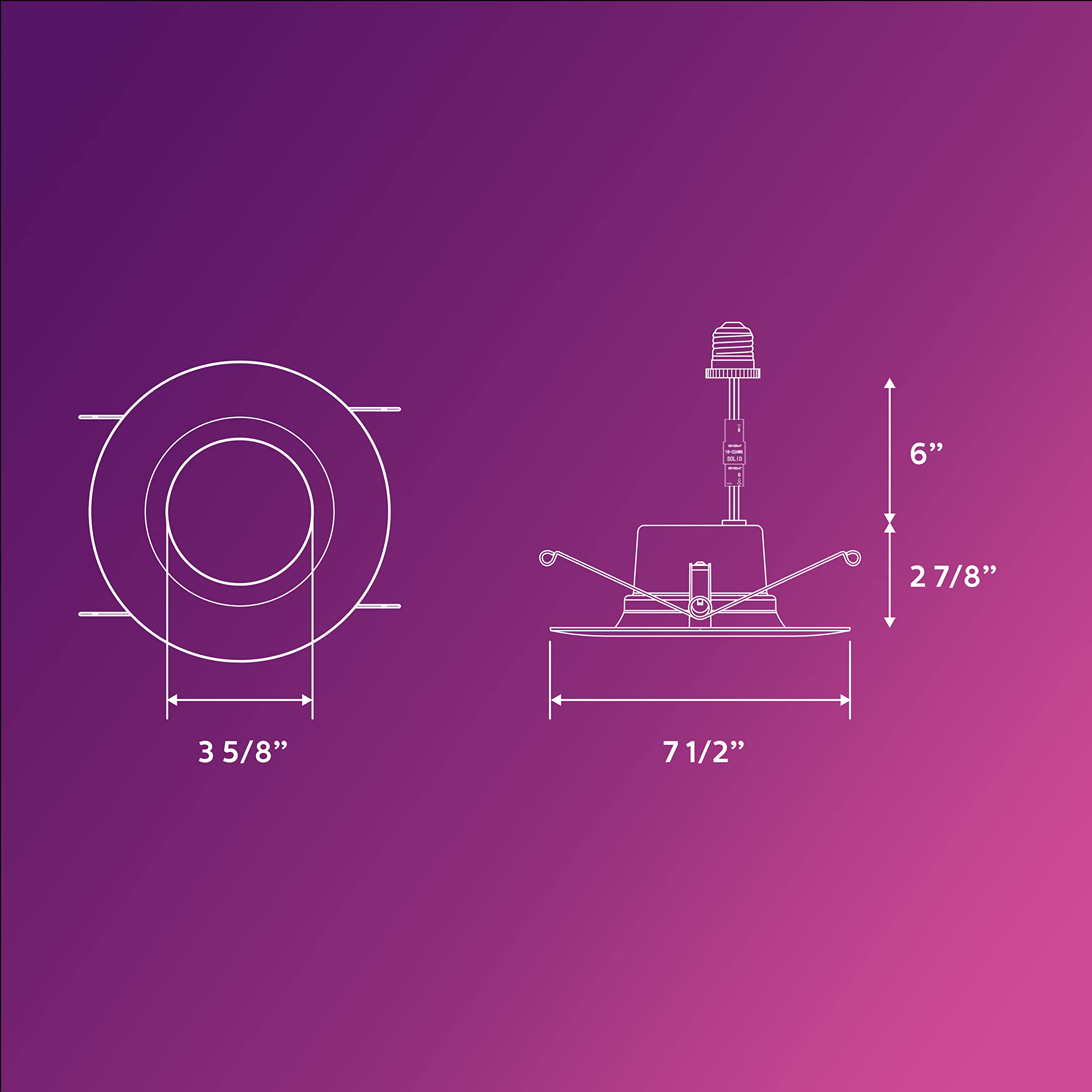 Philips Led 11" Led Slim Flush Mount Ceiling Lamp, 1500 Lumens, 5000K Daylight, For Bedroom, Kitchen, Bathroom, Hallway, Stairwell, 2-Pack, T20 Certified, (574509)