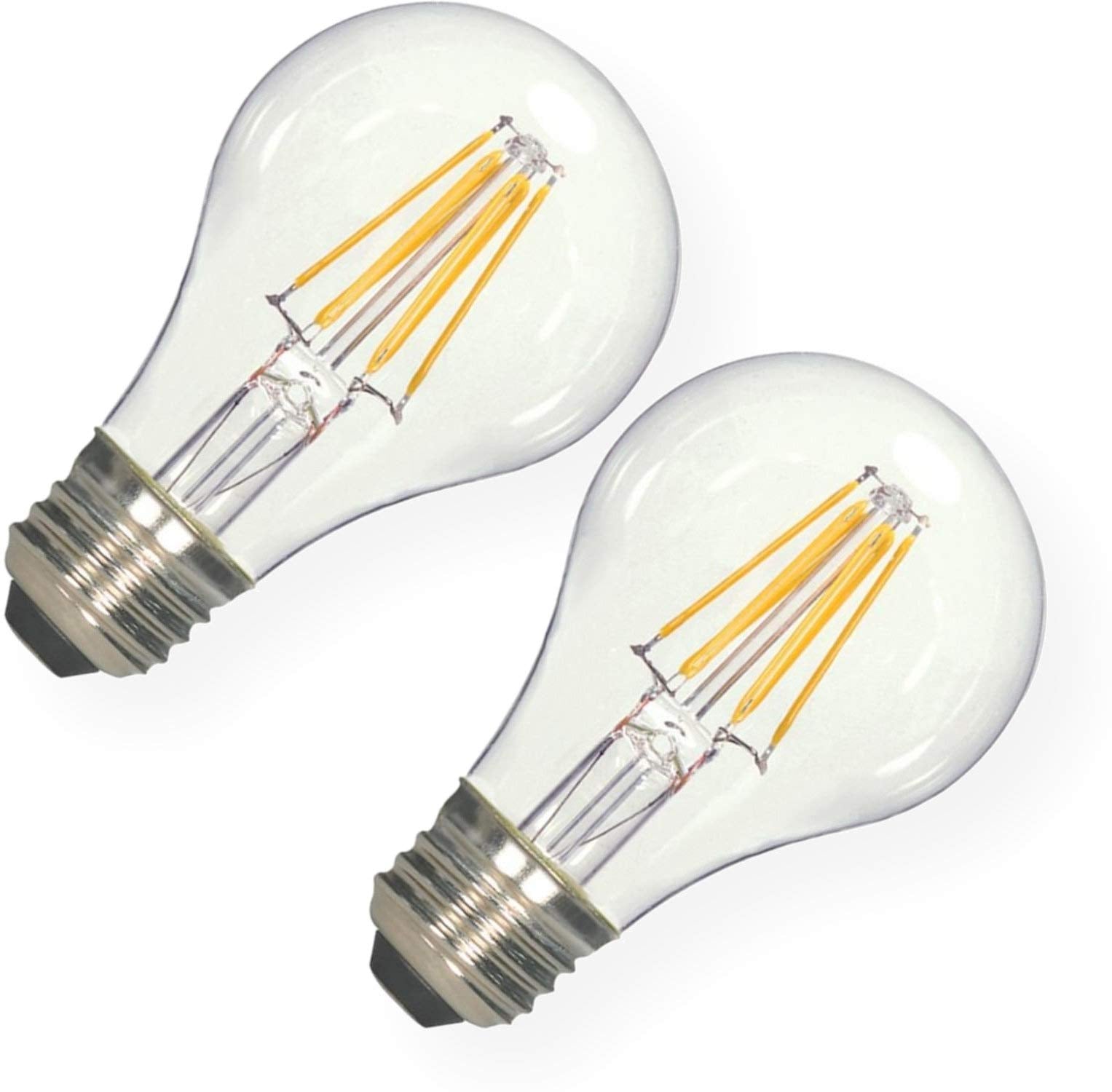 Satco S9876 Omni-Directional Led Light Bulb, Frosted Finish, 120 Volts, 7 Watts, 800 Initial Lumens, A19 Lamp Shape, Medium Base