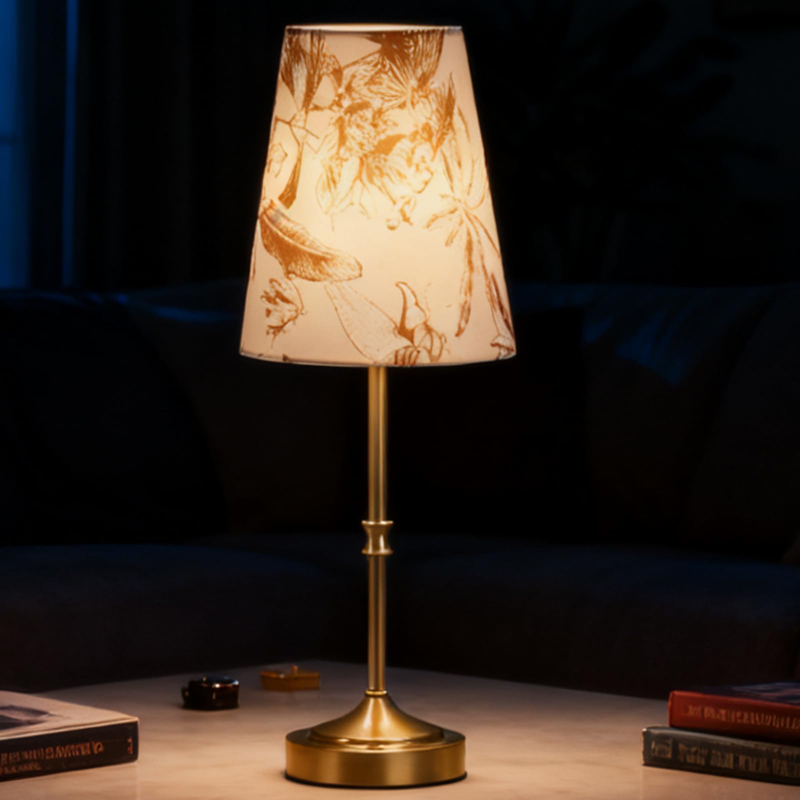 HIYUOZYER Cordless Table Lamp,5200mAh Rechargeable Battery Operated Lamp,3-Level Brightness Dimmable, Mid Century Modern Metal A