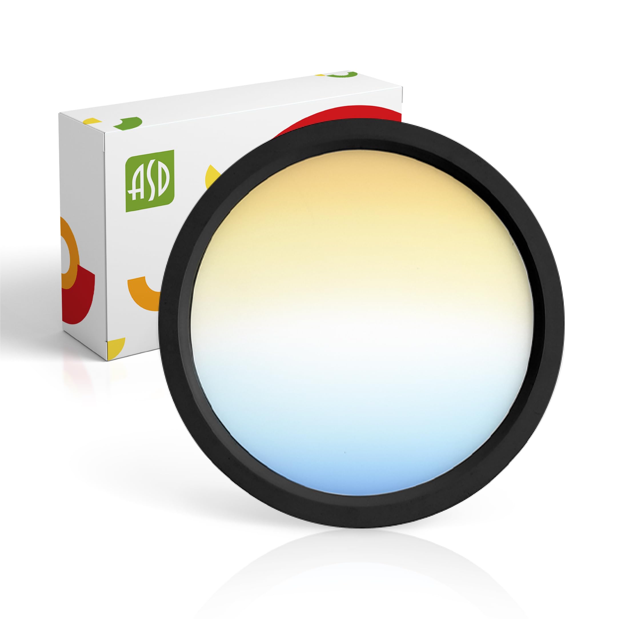 ASD LED 5 Inch Round Flush Mount Ceiling Light Fixture | 10W 700LM 2700-6000K 120V | 5CCT, Dimmable, Ultra Slim, ETL Listed | Th