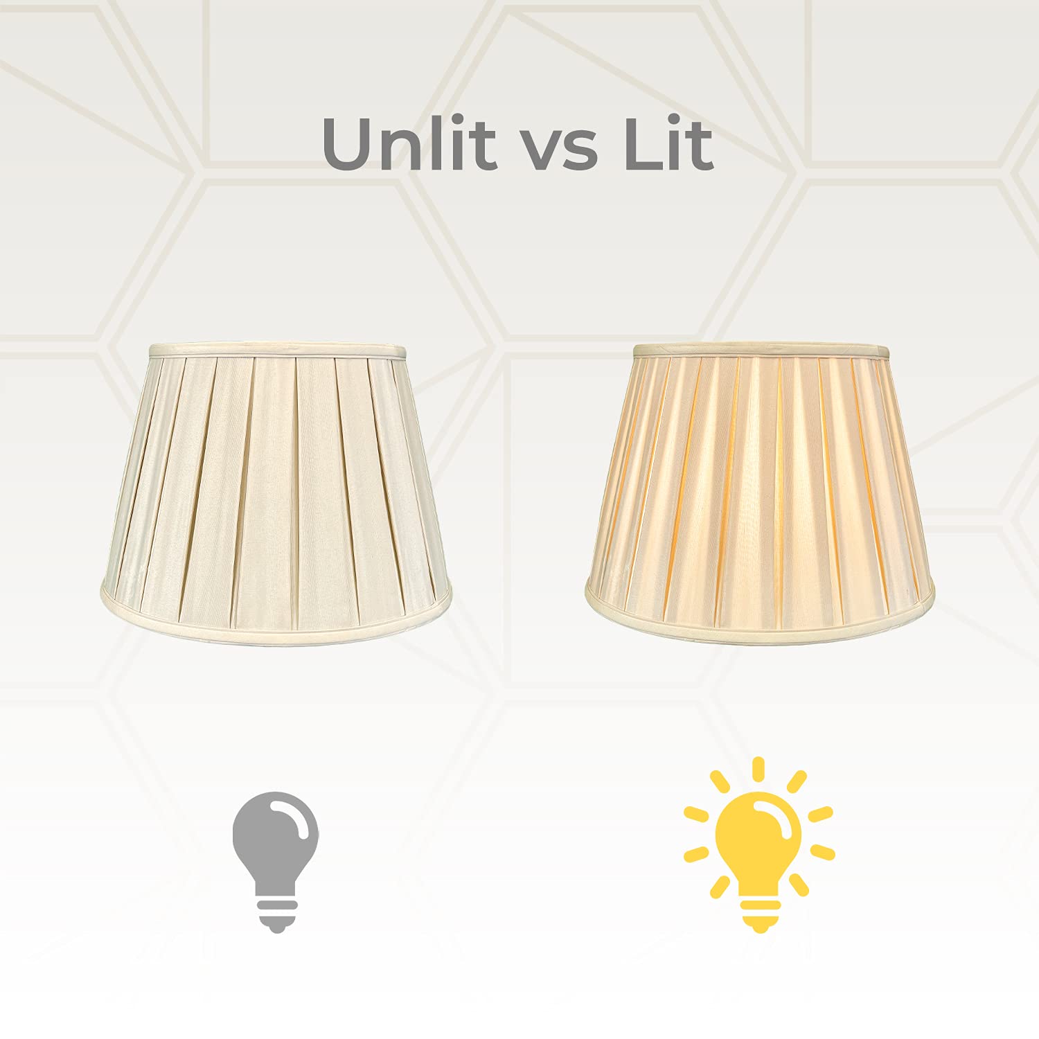 Royal Designs, Inc., Empire English Pleated Large Lamp Shade, Spider Fitter, Bso-724-18Bg, 11 X 18 X 12 In, Beige