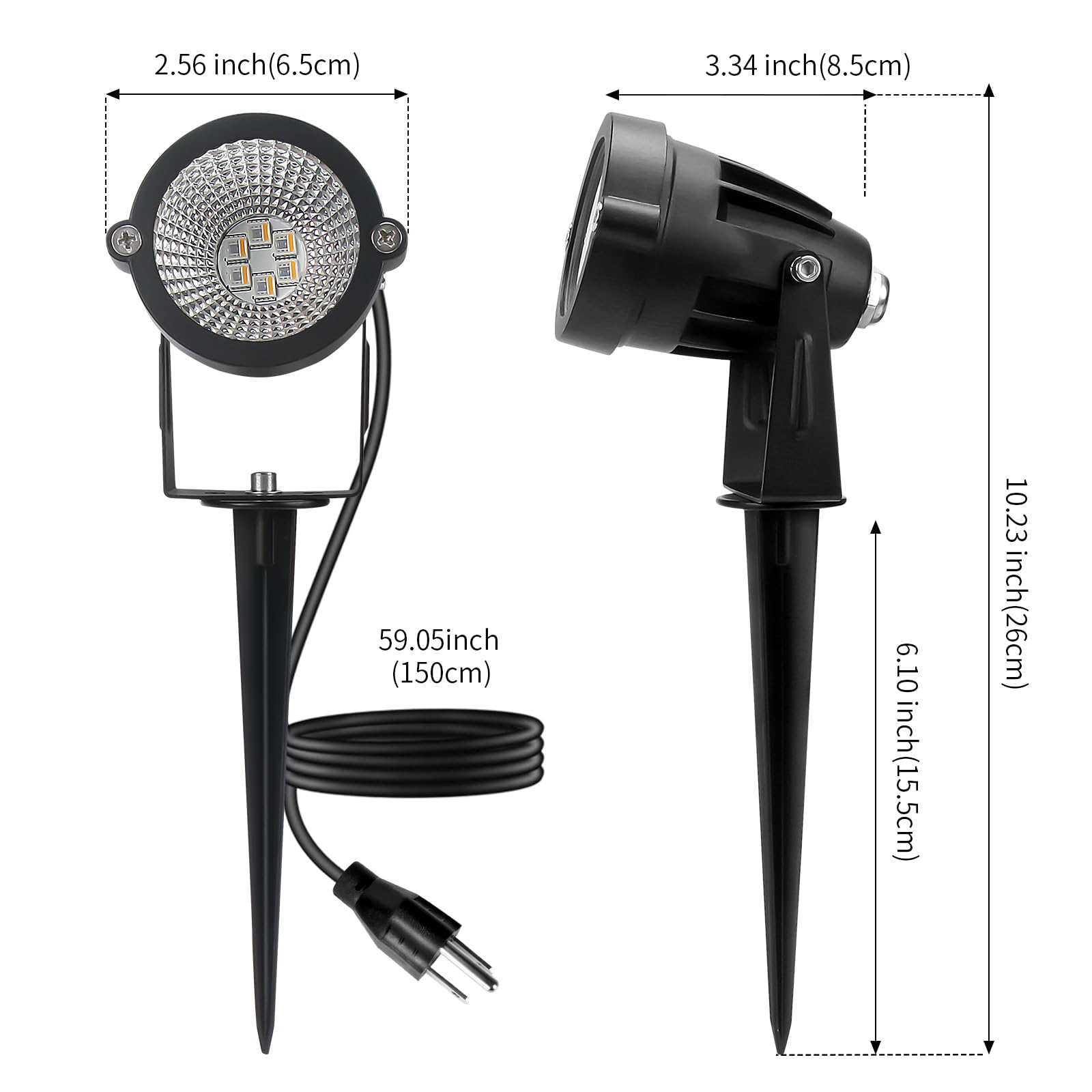 Beelinks 12W Rgbw Led Spot Lights - 4 Pack Outdoor Landscape Lighting, Ip65 Waterproof, Remote Control, Rgb & Warm White