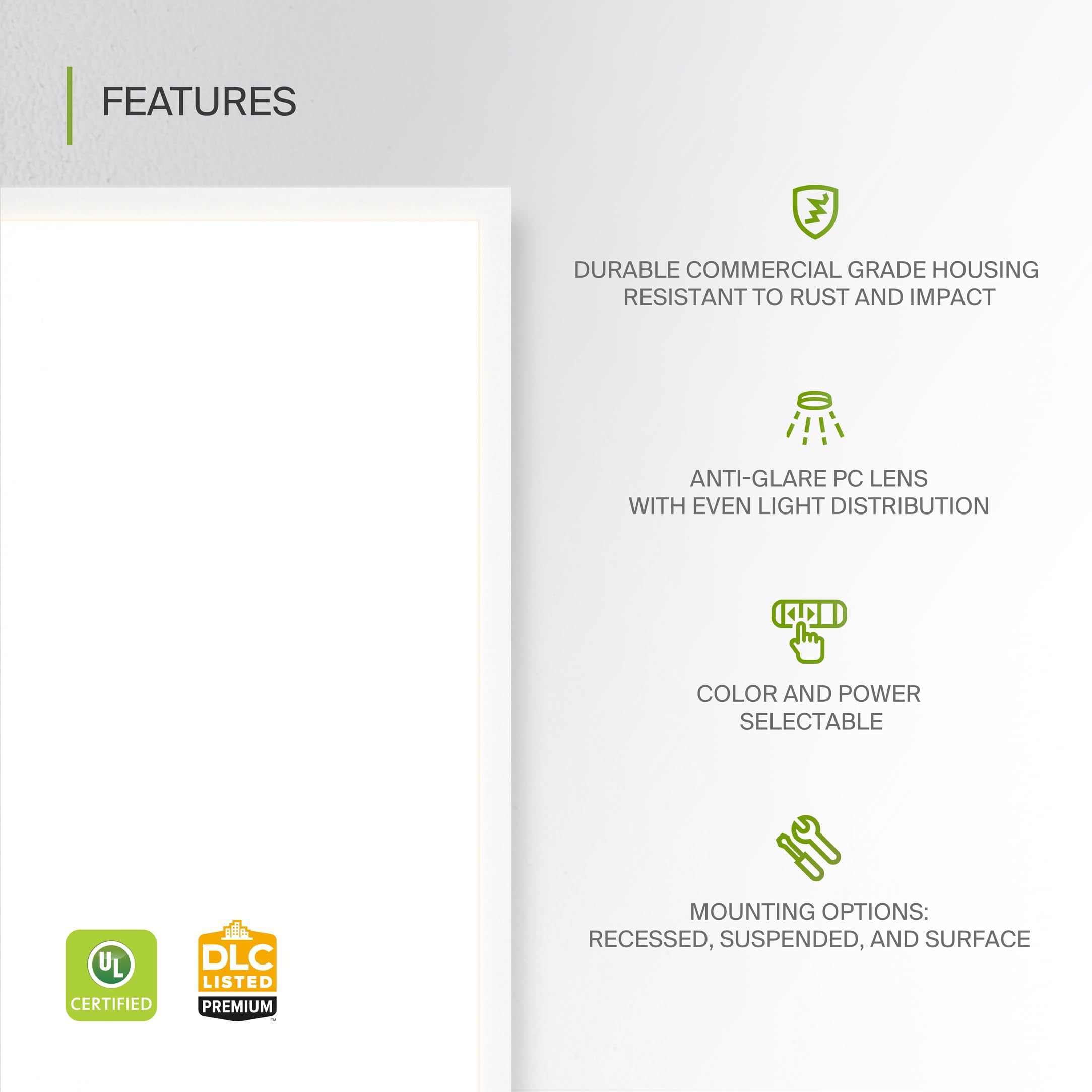 Asd 4 Pack 2X4 Led Flat Panel Light - 30/40/50W Ul Dlc | 6341Lm 3500K 4000K 5000K Selectable Dimmable 2X4 Led Drop Ceiling Light