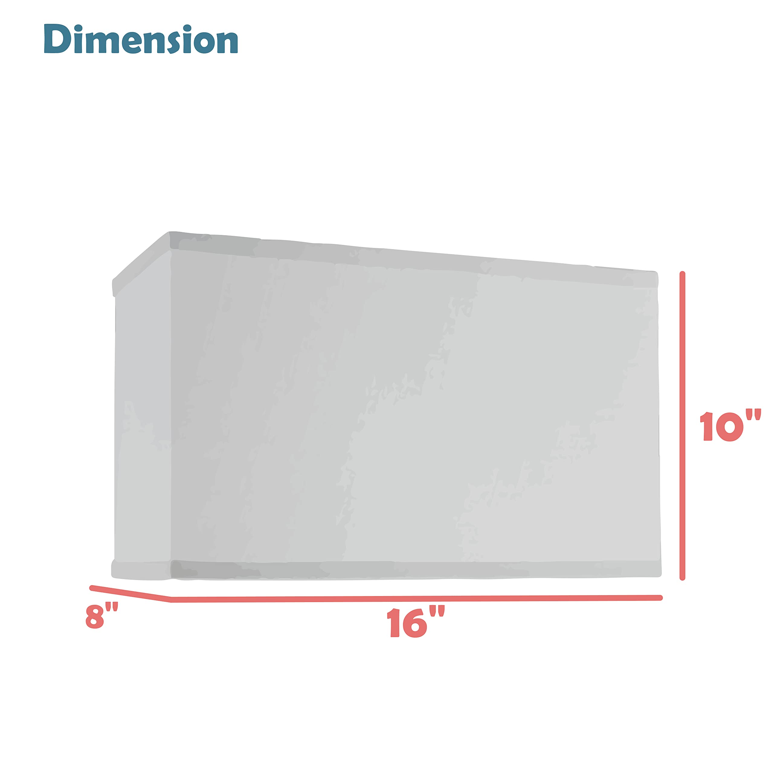 Aspen Creative 36003A, Transitional Rectangular Hardback Shaped Spider Construction Lamp Shade In Grey & Black, 8&quot; + 16&quot; Wide (8&quot; + 16&quot;) X (8&quot; + 16&quot;) X 10&quot;