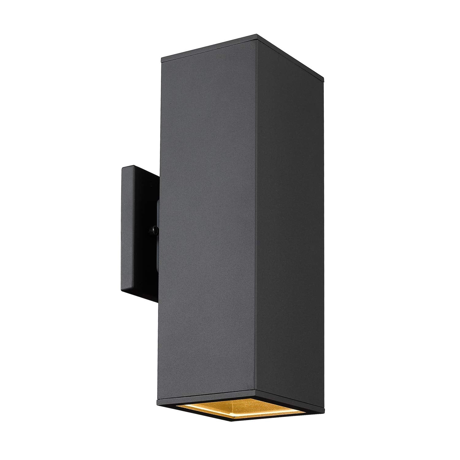 Harriet Modern Outdoor Wall Lights - Aluminum Waterproof Sconce, Up/Down Lighting, Black