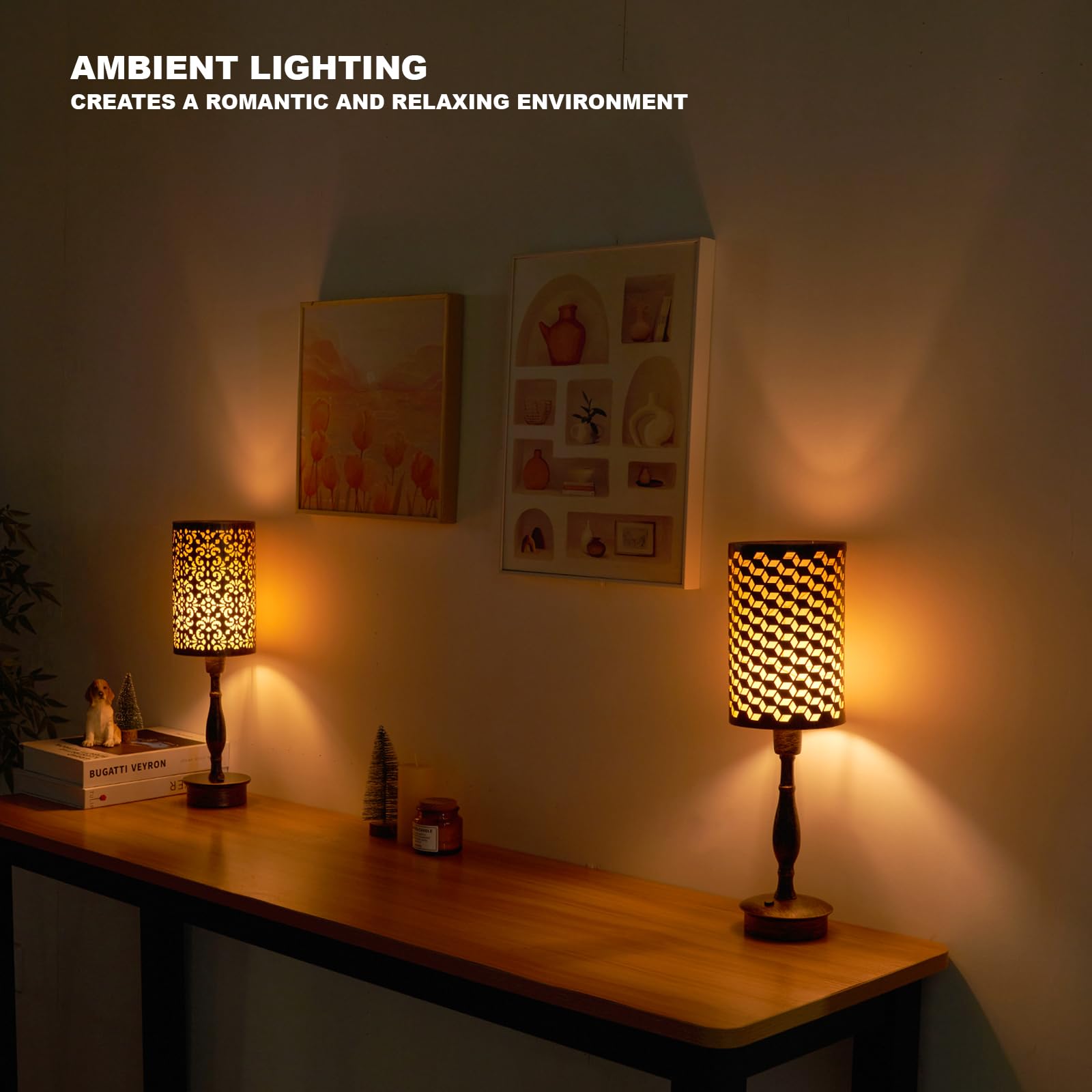 Umexus Rechargeable Led Cordless Lamp With Dimmer, Small Battery Operated Lamp, Touch Outdoor Patio Table Light, Living Room Sid