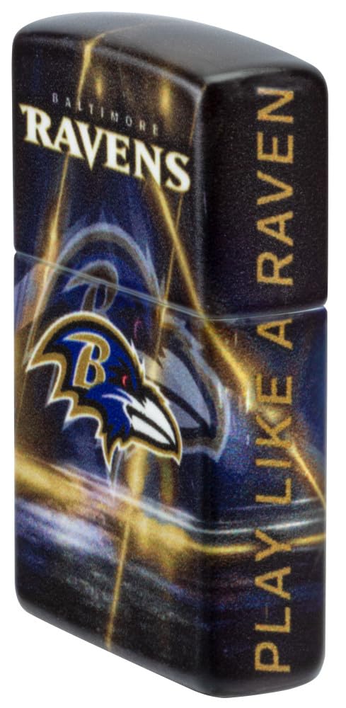 Zippo NFL Baltimore Ravens Matte Pocket Lighter - Multi Color, One Size, Official Team Merchandise
