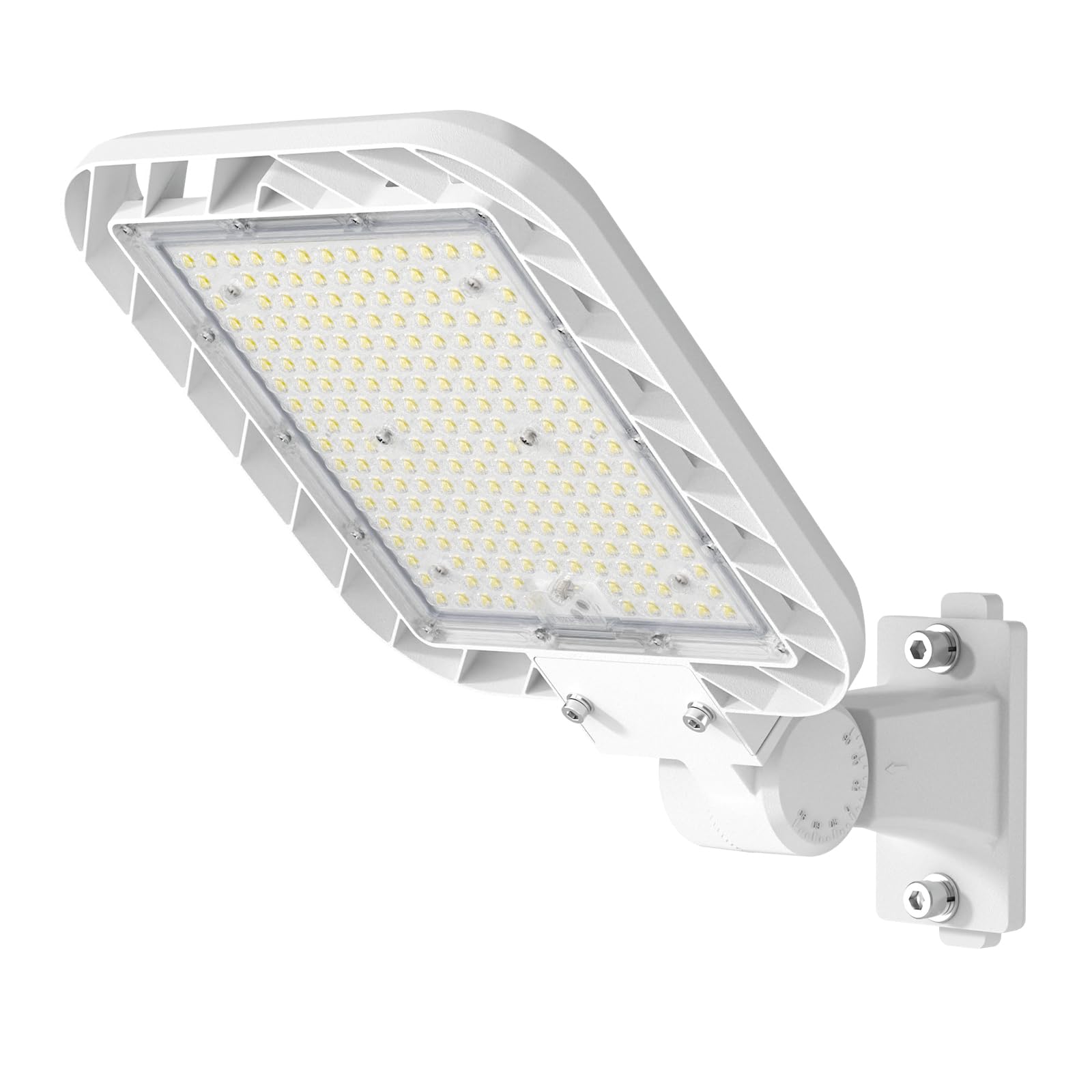 DEMILARE 150W LED Parking Lot Light, 22500LM Outdoor Light with Dusk to Dawn Photocell, Adjustable Arm Mount 5000K IP65 100-277V