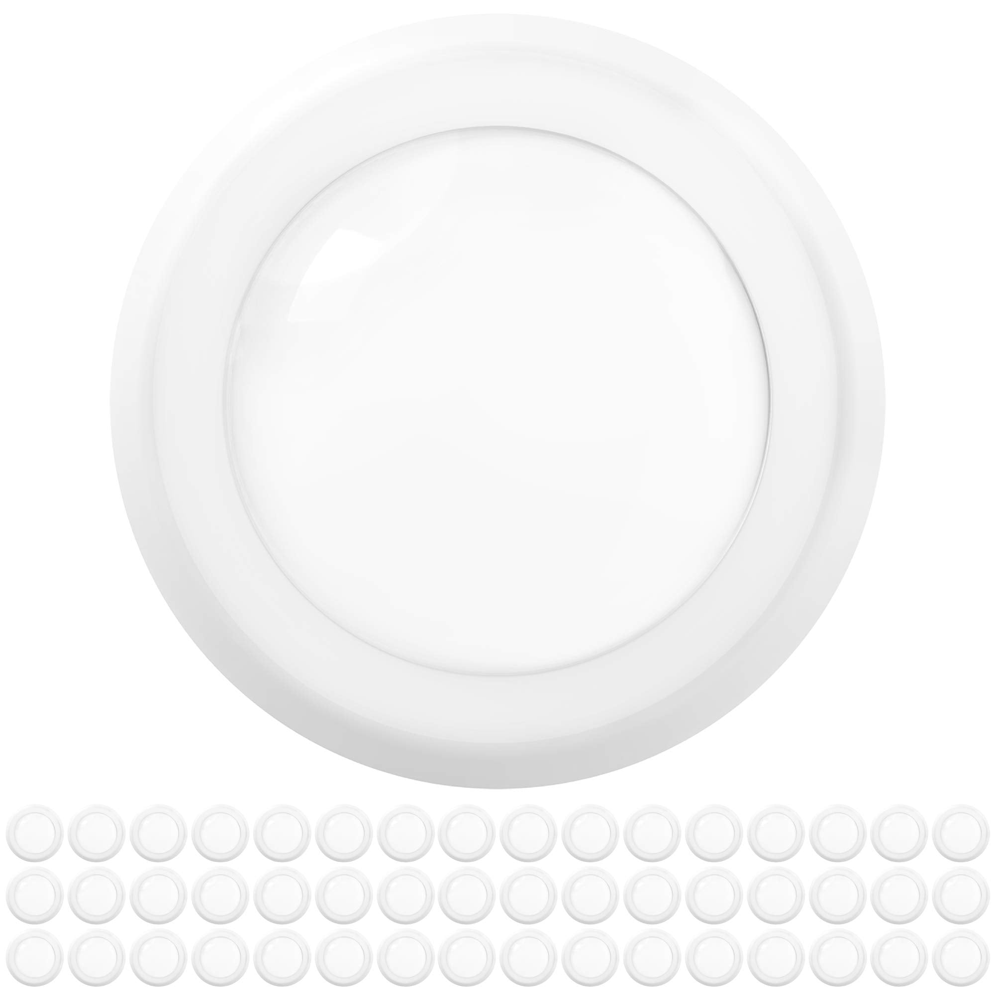 Sunco 48 Pack 5/6” Led Disk Lights Flush Mount Ceiling Light Fixture Recessed 3000K Warm White, 100W Equivalent 15W, 1050Lm, Dimmable Low Profile Surface Mount Etl & Energy Star Listed