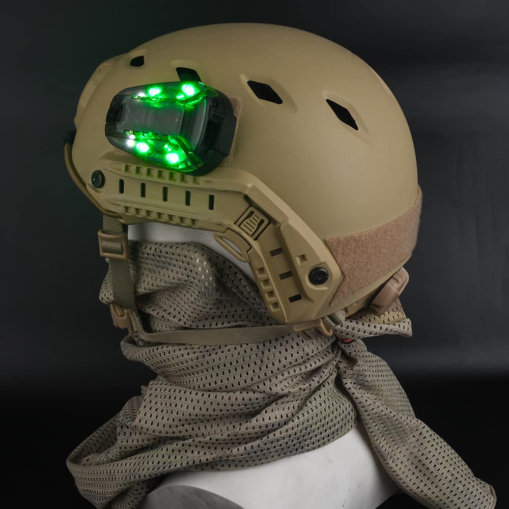 NOBUHIRO Tactical Signal Light LED + IR Waterproof Medium Ladybird Lamp WD03001-BK-GREEN