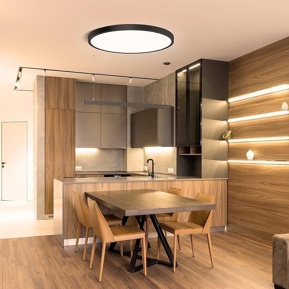 8Pack 12Inch 3200Lm Led Flush Mount Ceiling Light,28W White 6000K,120V Slim Surface Mount Ceiling Light Fixture For Kitchen Bedr