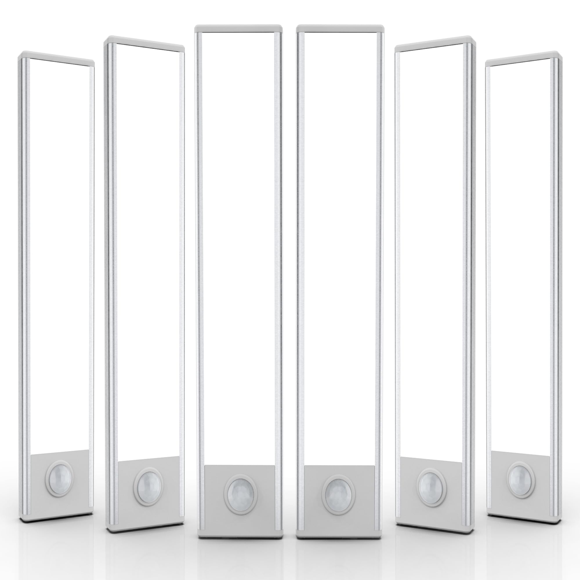 Under Cabinet Lighting, 6 Pack Motion Sensor Light Indoor, Wireless USB Rechargeable Magnetic Closet Lights, 58 LED Under Counte