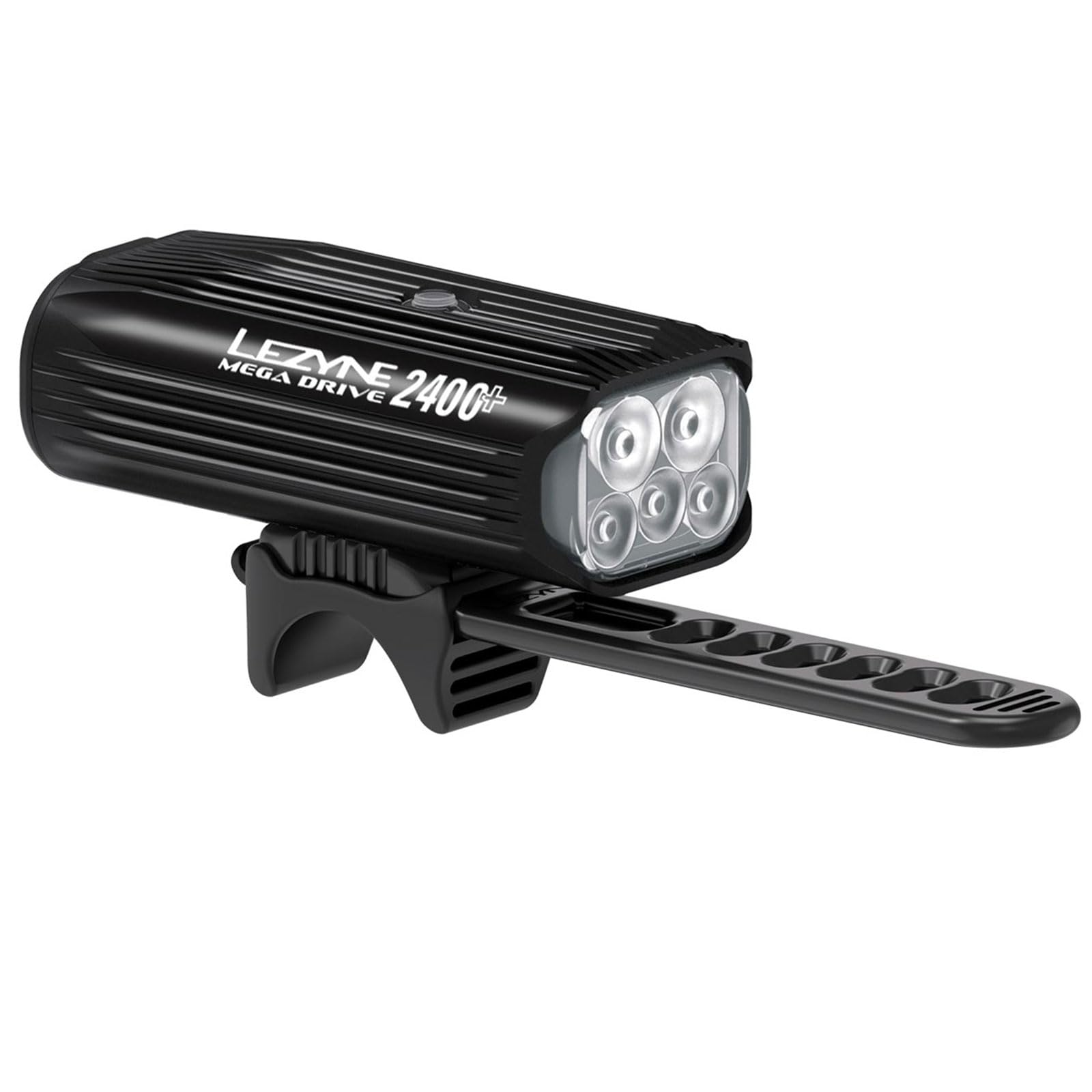 LEZYNE Mega Drive Bicycle Front Light, USB-C Rechargeable, 2400 Lumens, IPX7, Multiple Modes, Black Gloss, Model 7410015961167