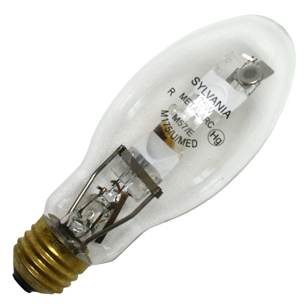 SYLVANIA M175/U/MED Metal Halide Light Bulb, 175W, 6 Count (Pack of 1)