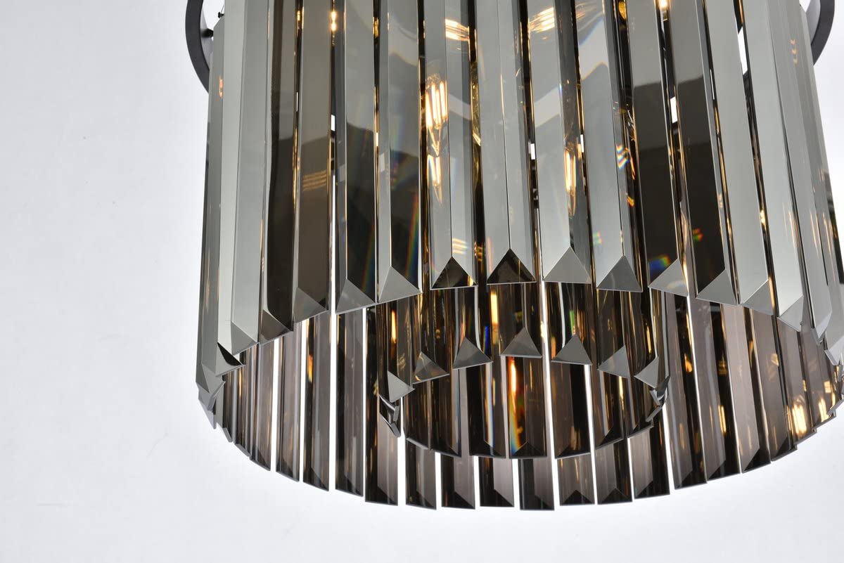 Urban Classic 6-Light Flush Mount - Matte Black Alloy Steel, Sydney Design