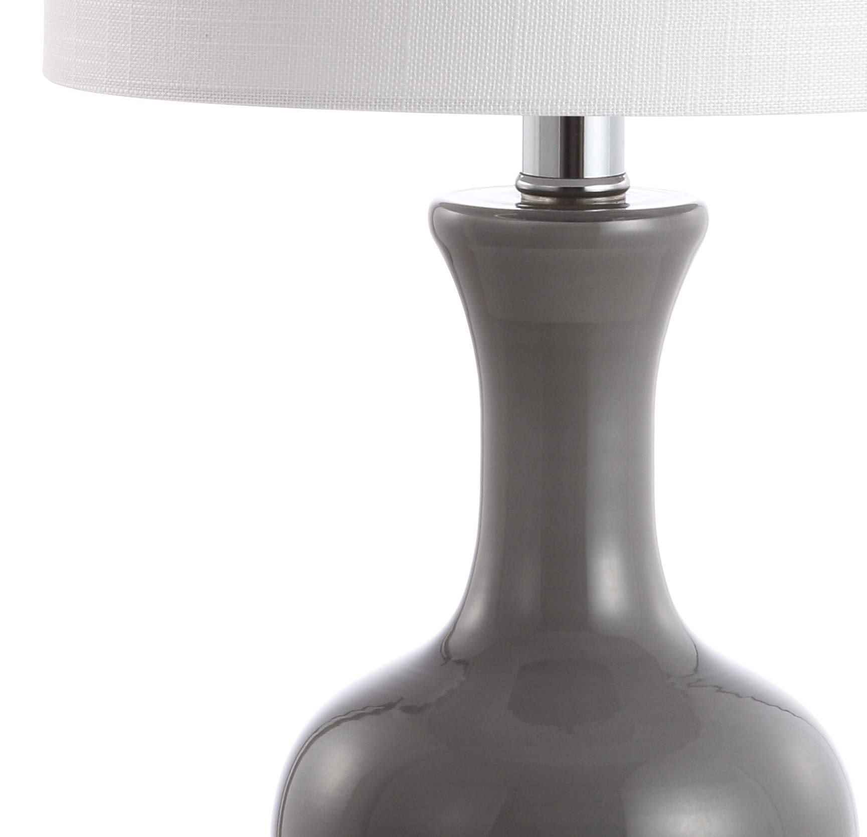 Jonathan Y Jyl4033B-Set2 Set Of 2 Table Lamps Cox 22'' Metal/Glass Led Table Lamp Contemporary Bedside Desk Nightstand Lamp For