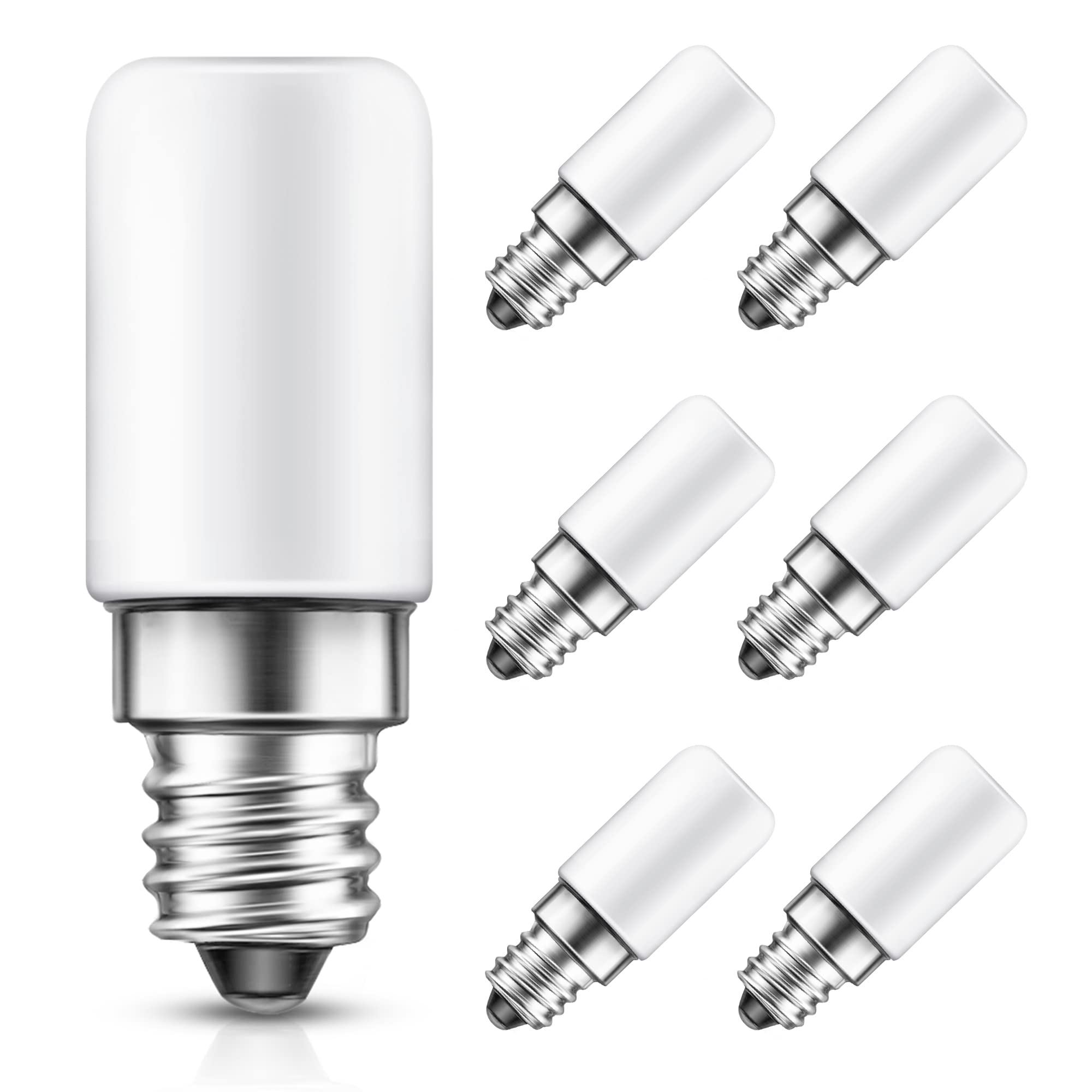 Lohas C7 Led Bulb, 15 Watt Light Bulbs Equivalent(1.5W), S6 Mini Led Bulb E12 Candelabra Bulb, Daylight White 5000K Led, Small L