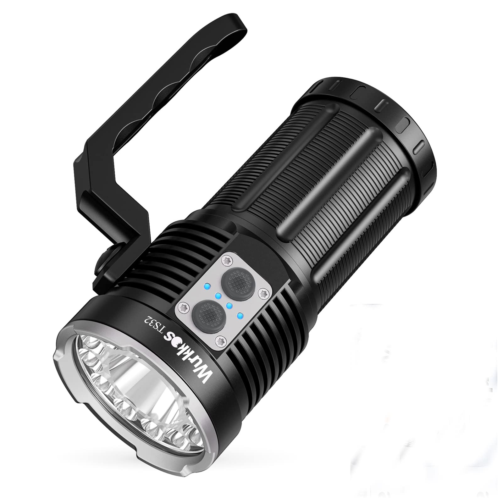 Wurkkos Powerful Led Flashlight Rechargeable, Max 13000 High Lumen Flashlight IPX8 Waterproof, Super Bright Flashlight High 90 C
