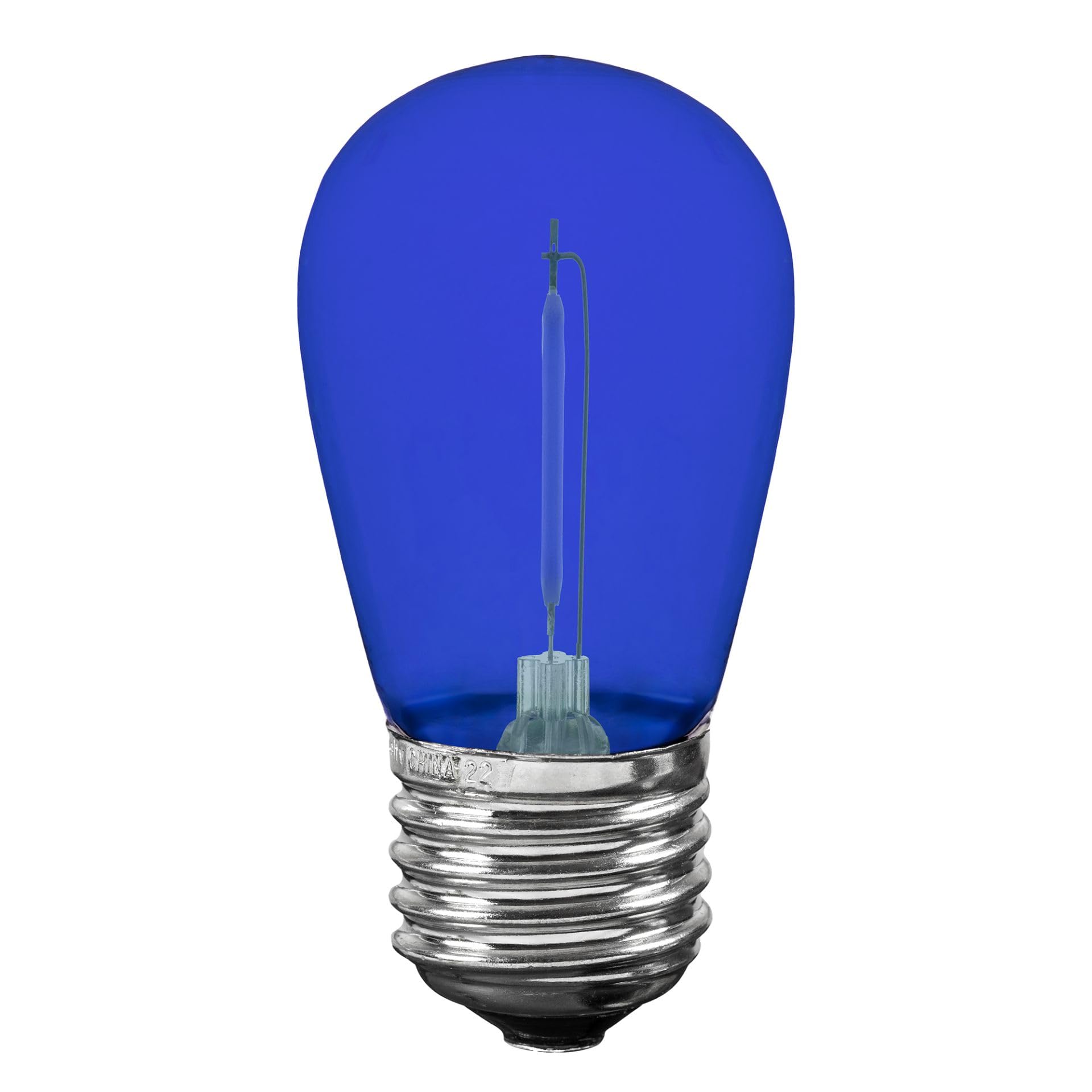 Novelty Lights Outdoor String Light Replacement Bulbs, 5 Pack S14 Led Edison Shatterproof Plastic, E26 Base, 30,000-Hour Lifespa