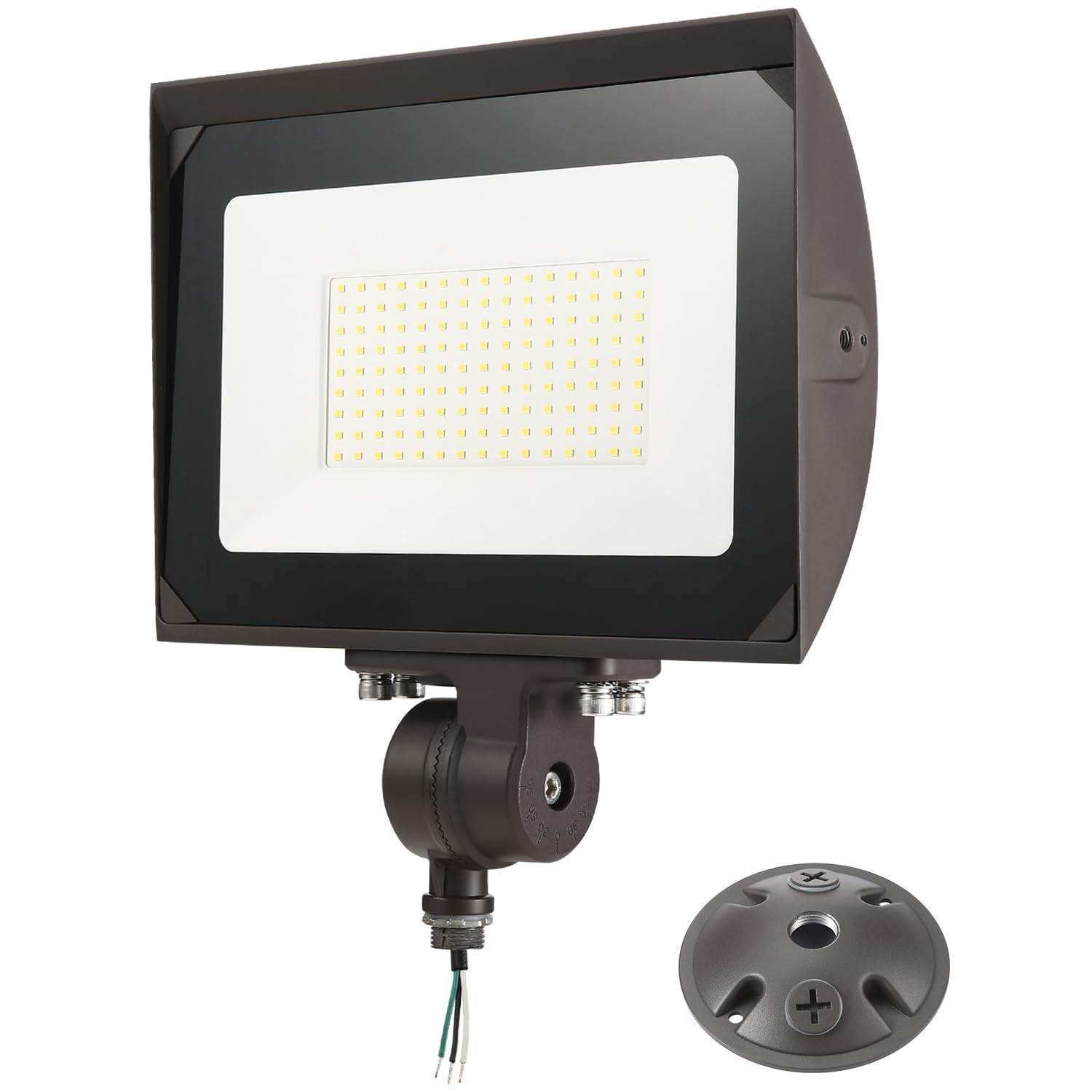 Eccfutll 100W Led Flood Light, 13000Lm, 5000K Daylight, Waterproof For Outdoor Security