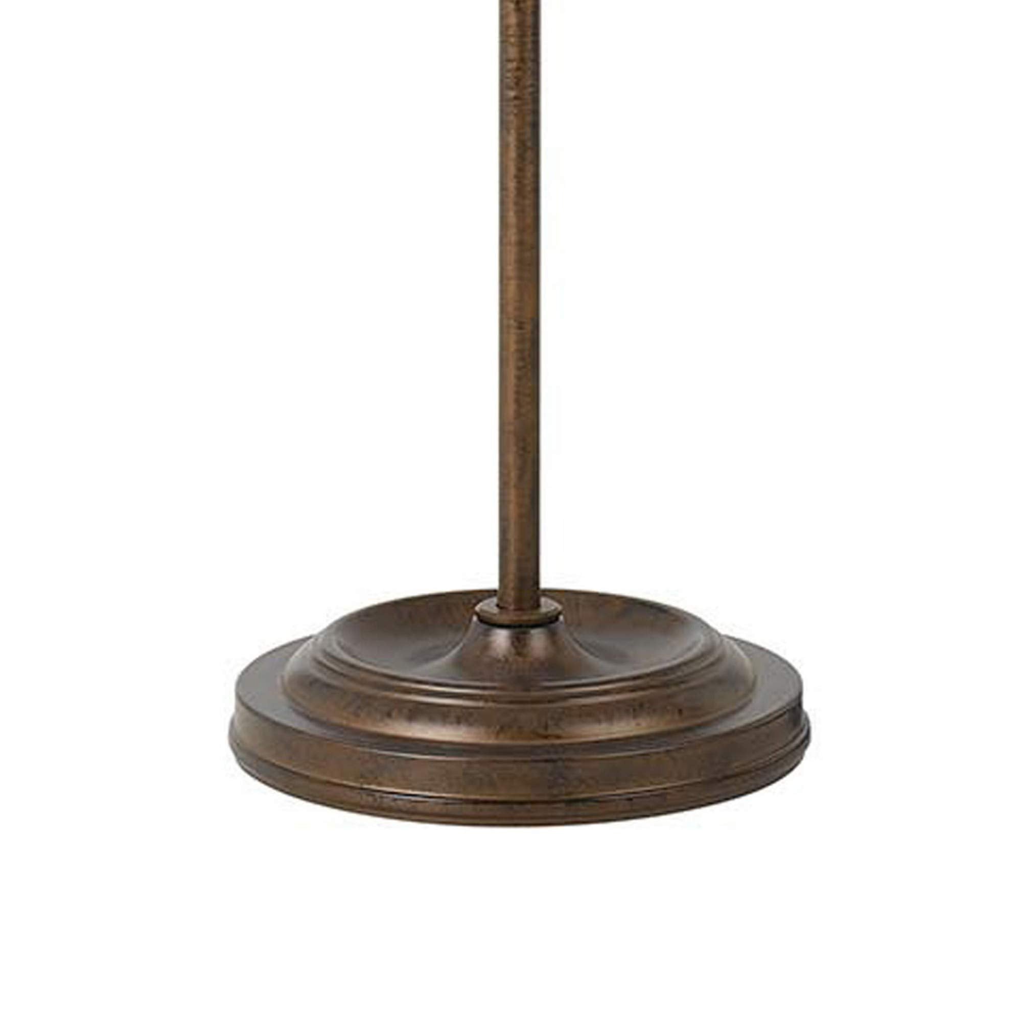 Benzara Adjustable Height Metal Pharmacy Lamp, Bronze, Model BM220839, Pull Chain Switch