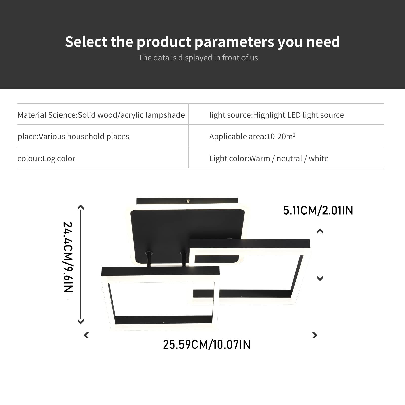 Garwarm Modern Ceiling Lights,Dimmable Led Flush Mount Ceiling Lamp With Remote Control,Black Acrylic Leaf Ceiling Light Fixture