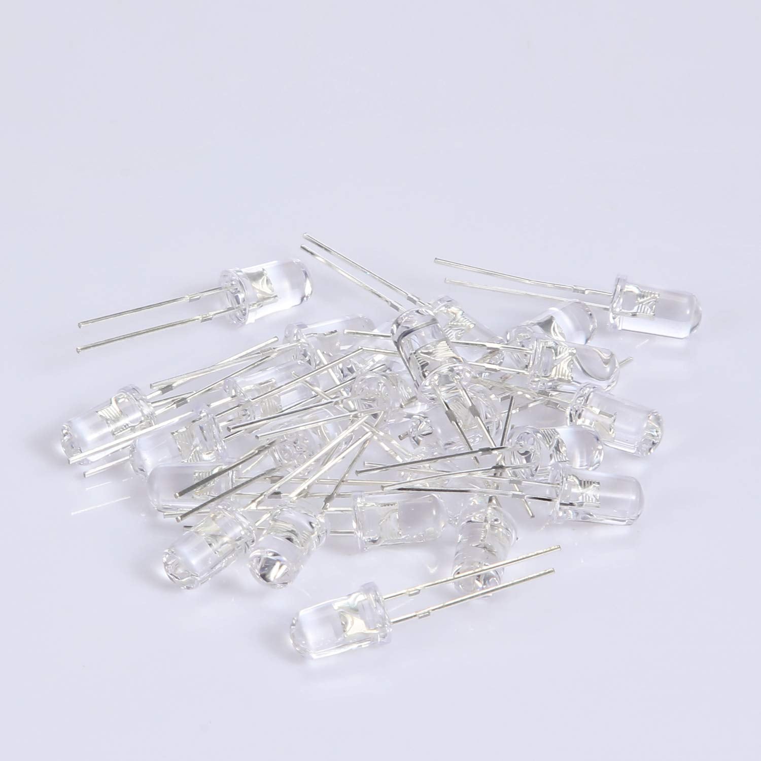 Eboot 100 Pieces Clear Led Light Emitting Diodes, 5Mm Blue, Model Ln0986