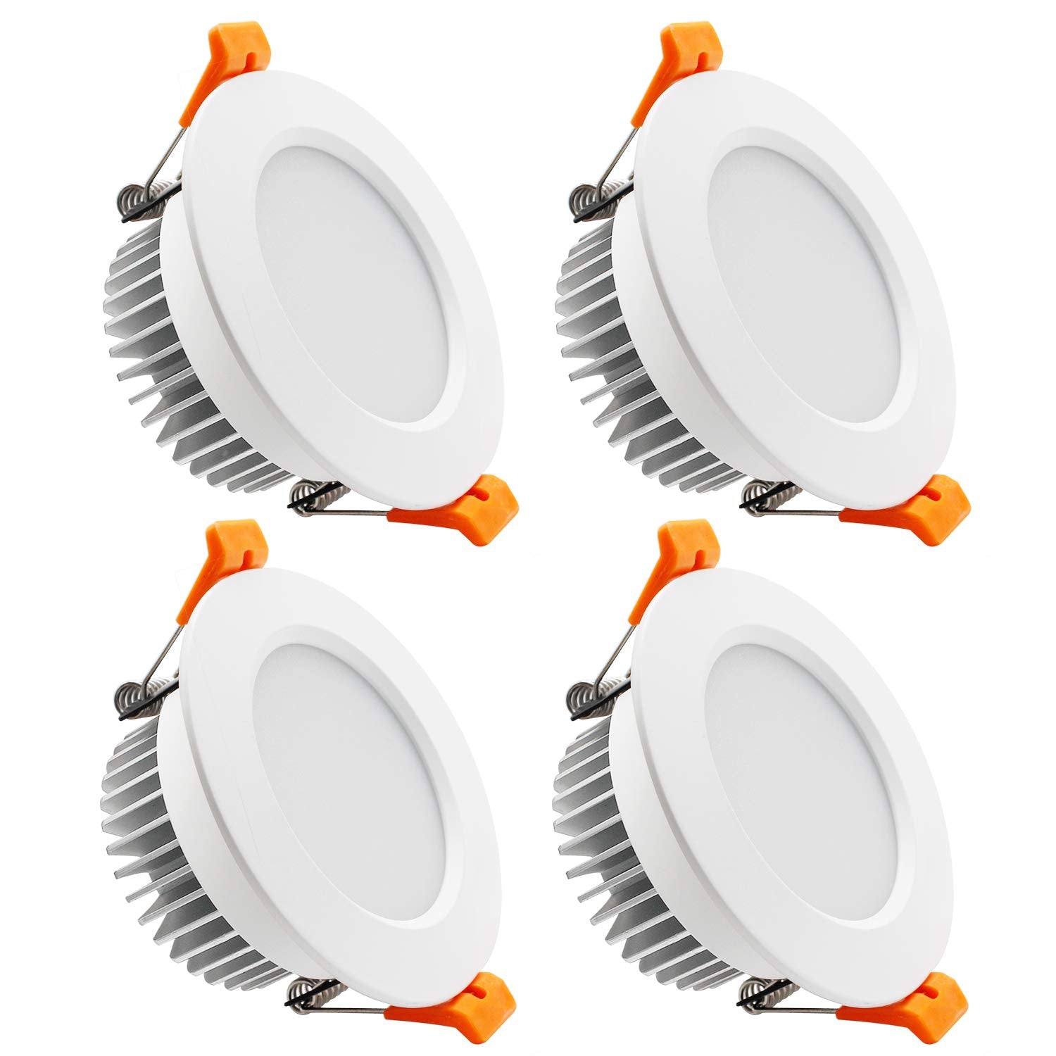 Ygs-Tech 3.5 Inch Led Recessed Lighting  Dimmable Downlight 7W(55W Halogen Equivalent)  Cri80  4000K Natural White  Ceiling Light With Led Driver(4 Pack)
