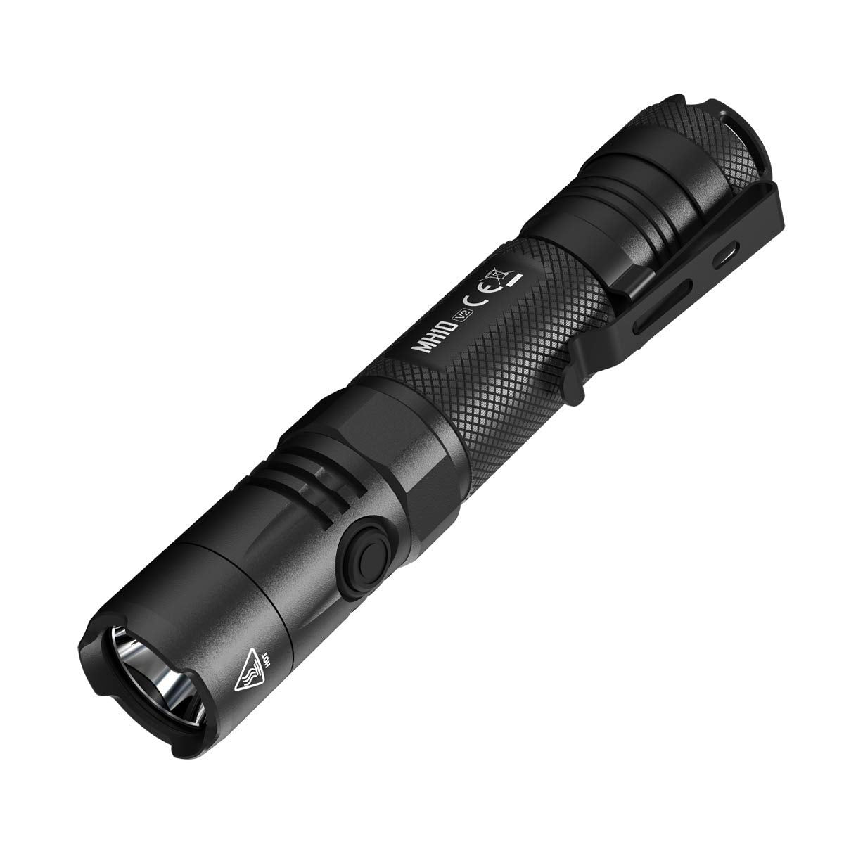 NiteCore MH10 V2 Rechargeable Flashlight 1200 Lumens, Aluminum, Black