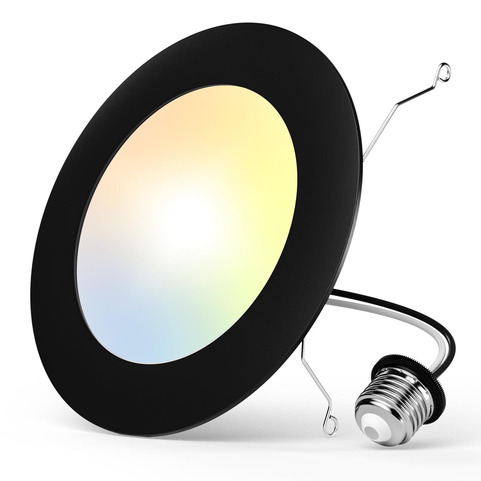 Amico Recessed Lighting 5/6 Inch, 1 Pack 5CCT Flat LED Can Lights, 2700K/3000K/4000K/5000K/6000K Selectable,10W Eqv 110W, 1000LM