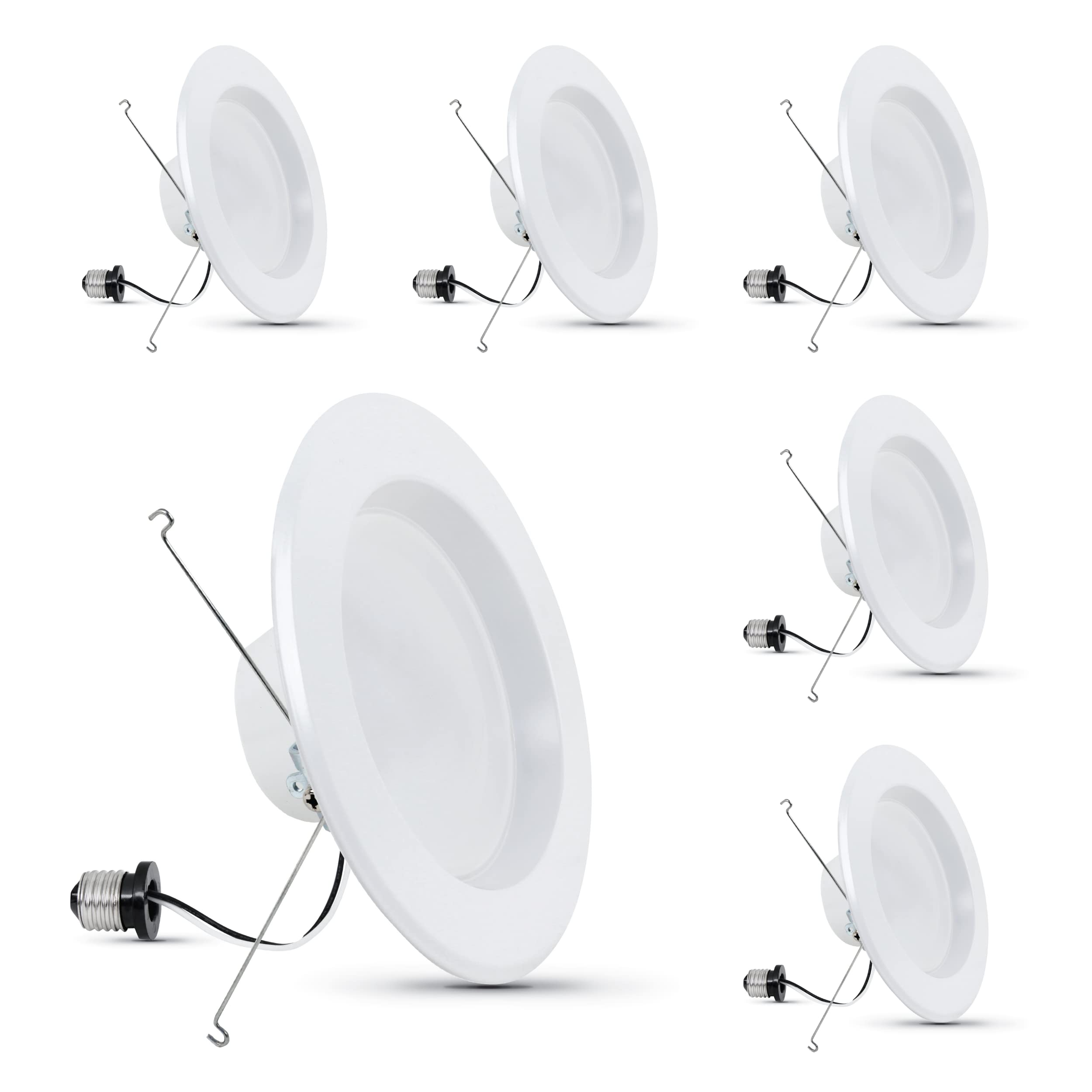 Feit Electric 5 Inch Or 6 Inch Led Recessed Lighting Retrofit Downlights, 120 Watt Equivalent High Output, 2000 Lumen, 3000K Sof
