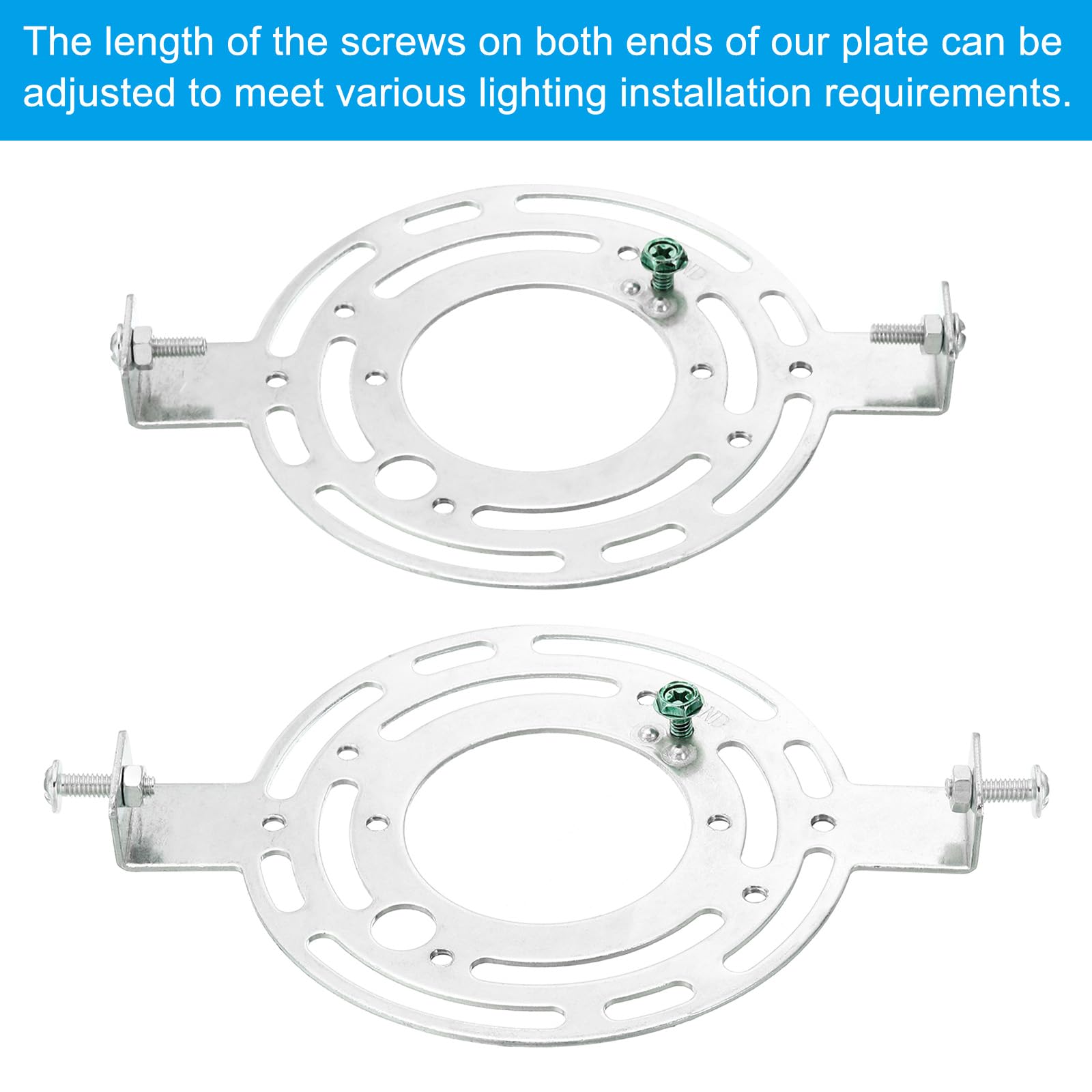 Patikil 145Mm (5.71") Universal Light Fixture Mounting Bracket Kit, 2Set Light Crossbar Round Ceiling Plate For Wall Light, Close To Ceiling Light, Chandelier