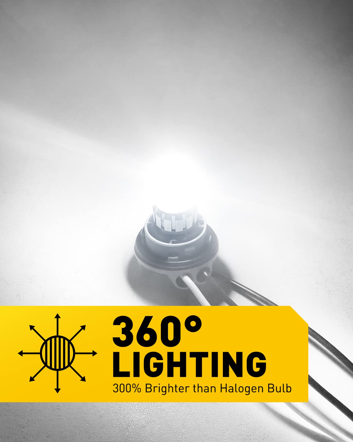 Auxito 1157 Led Bulb White, Super Bright Unique 1:1 Design, 7528 2057 2357 Bay15D Car Bulbs For For Tail Light, Reverse Backup L