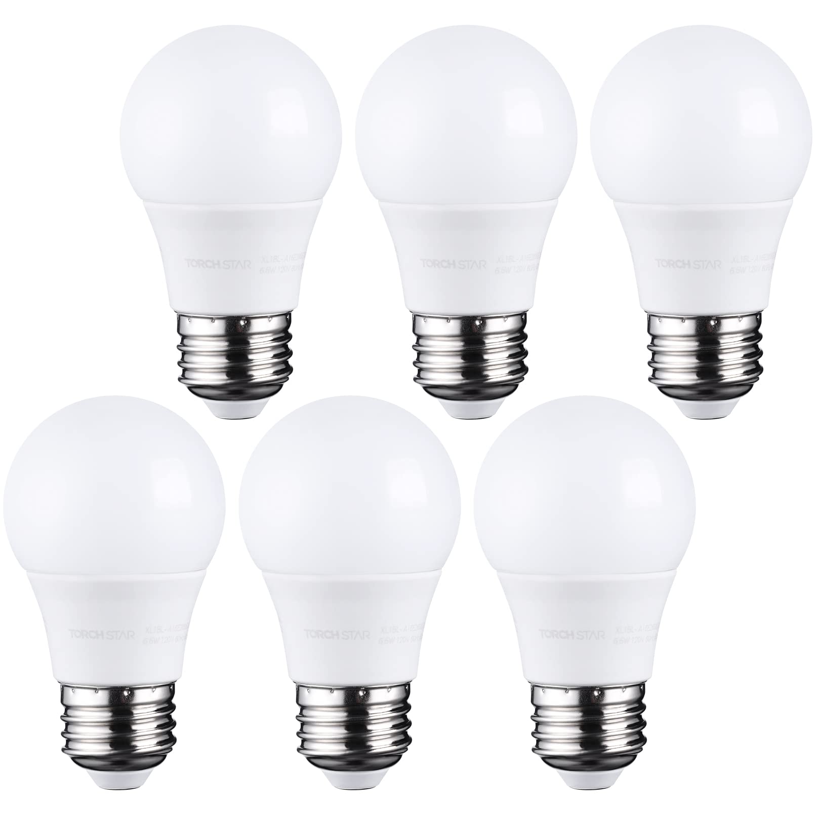 Torchstar 5.5W A15 Led Bulbs 40 Watt Equivalent Dimmable, 5000K Daylight, E26 Medium Base, G45 Bulb Shape, Led Light Bulb For Ce