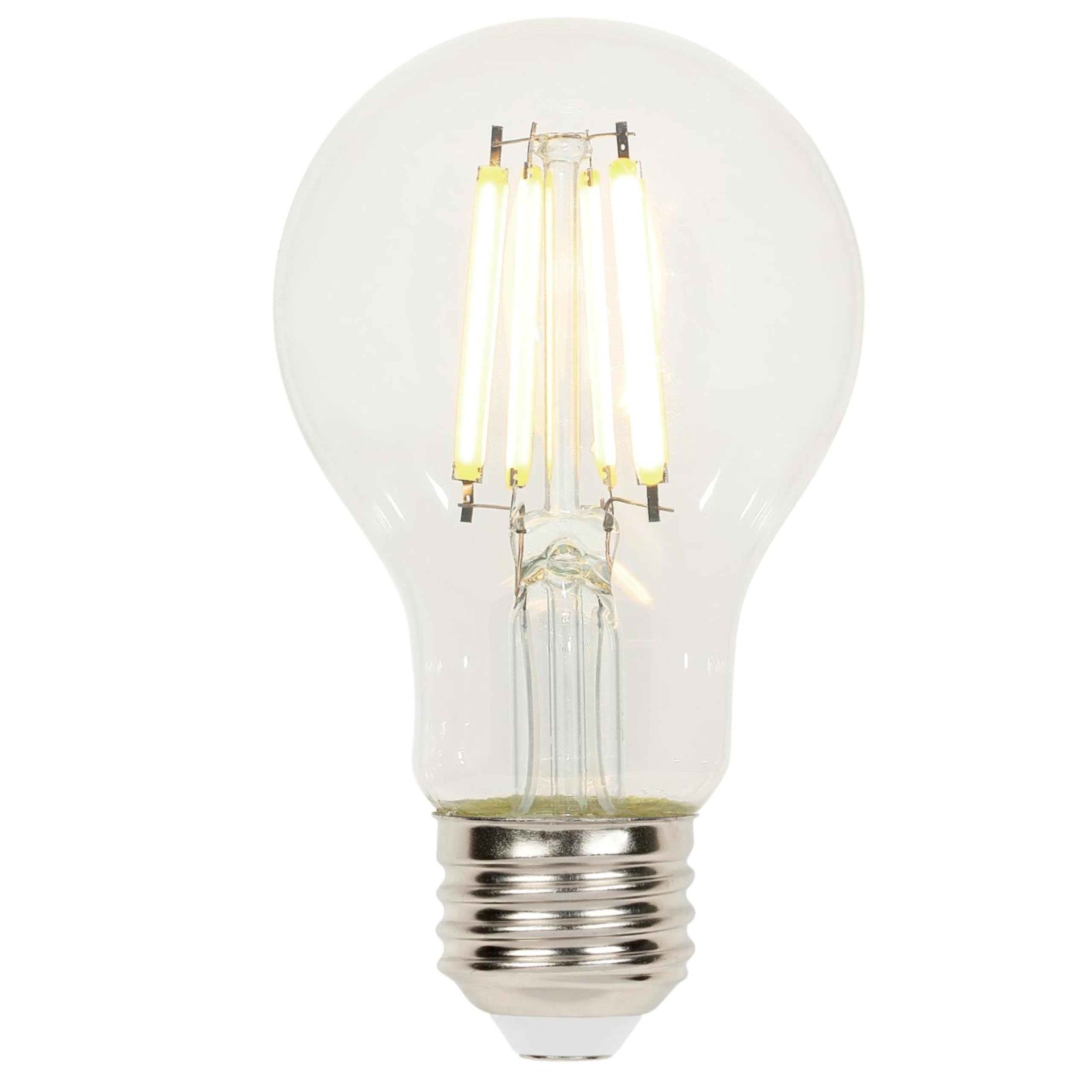 Westinghouse Lighting 5258000 6.5 Watt (60 Watt Equivalent) A19 Dimmable Clear Filament Led Light Bulb, Medium Base