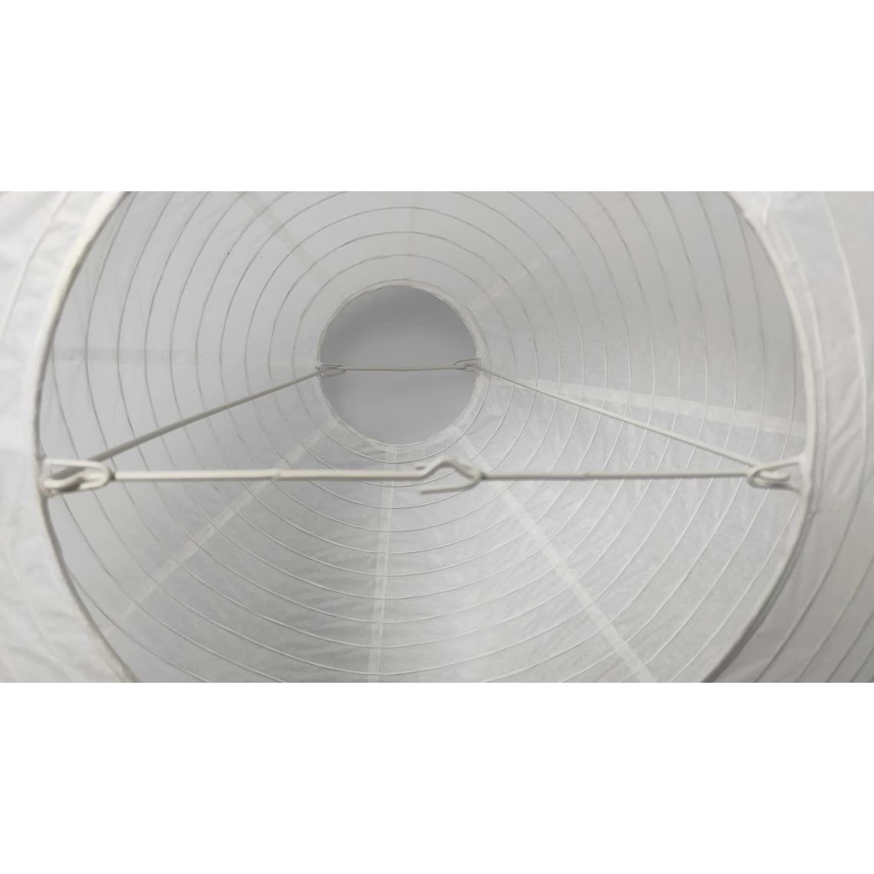 Henjjras White Paper Pendant Lamp Shade, 55.5cm, Model HJ-Z1738WH, Chinese Lantern Home Decor