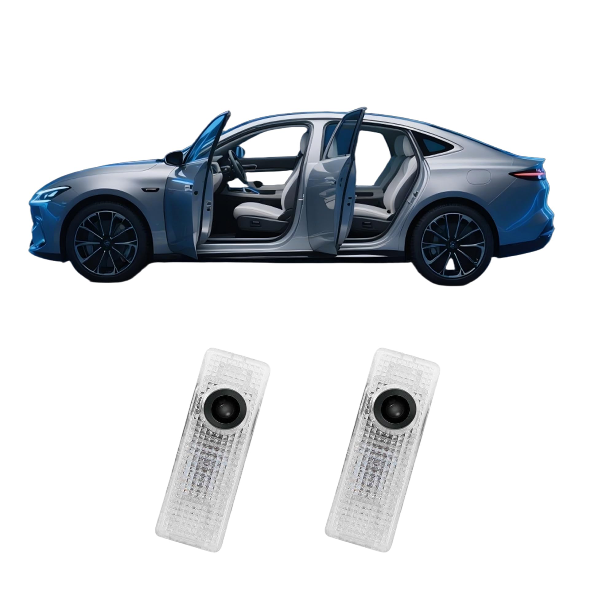 Car Door Logo Light Colorfast Courtesy Projector Laser Puddle lamp Welcome Lights Ghost Shadow Light Accessories Compatible with r55/r56/r57/r58/r59/r60/r51/f54/f56/f55/f60
