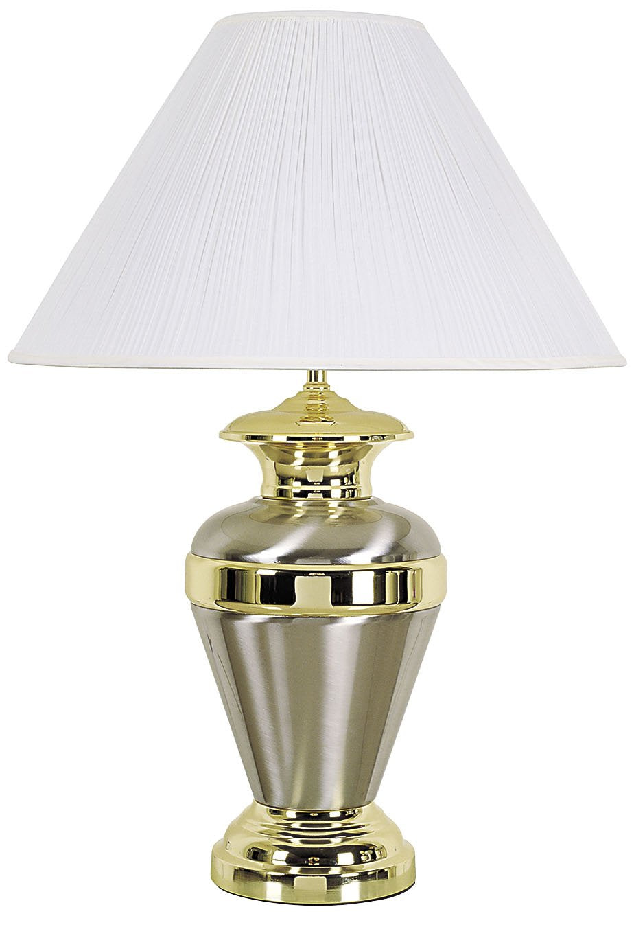 Ore International 6129Sn Metal Lamp, Satin Nickel, 32-Inch, 32" X 19" X 19"