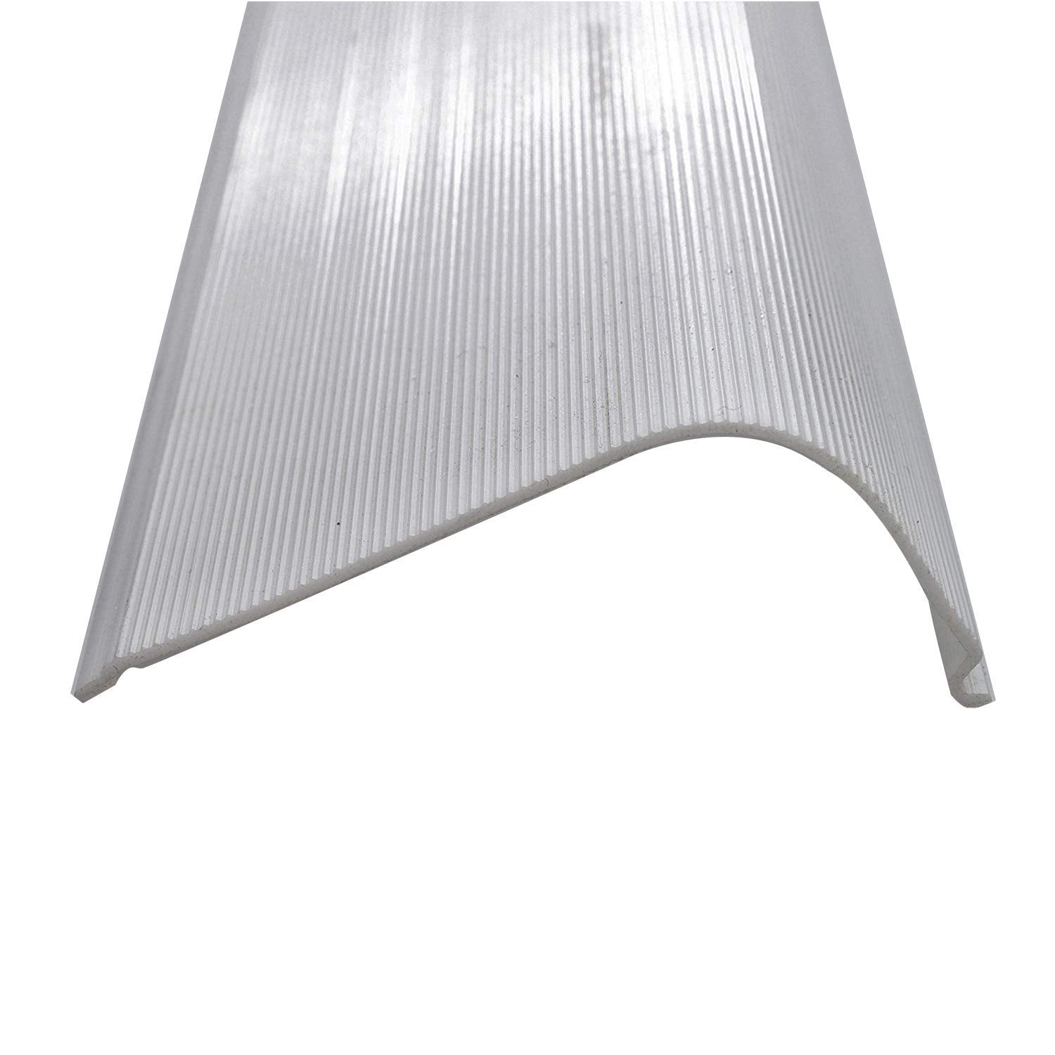 Beam Lighting Under Cabinet Light Cover Replacement | White Ribbed Acrylic Diffuser (Curved, 48'')