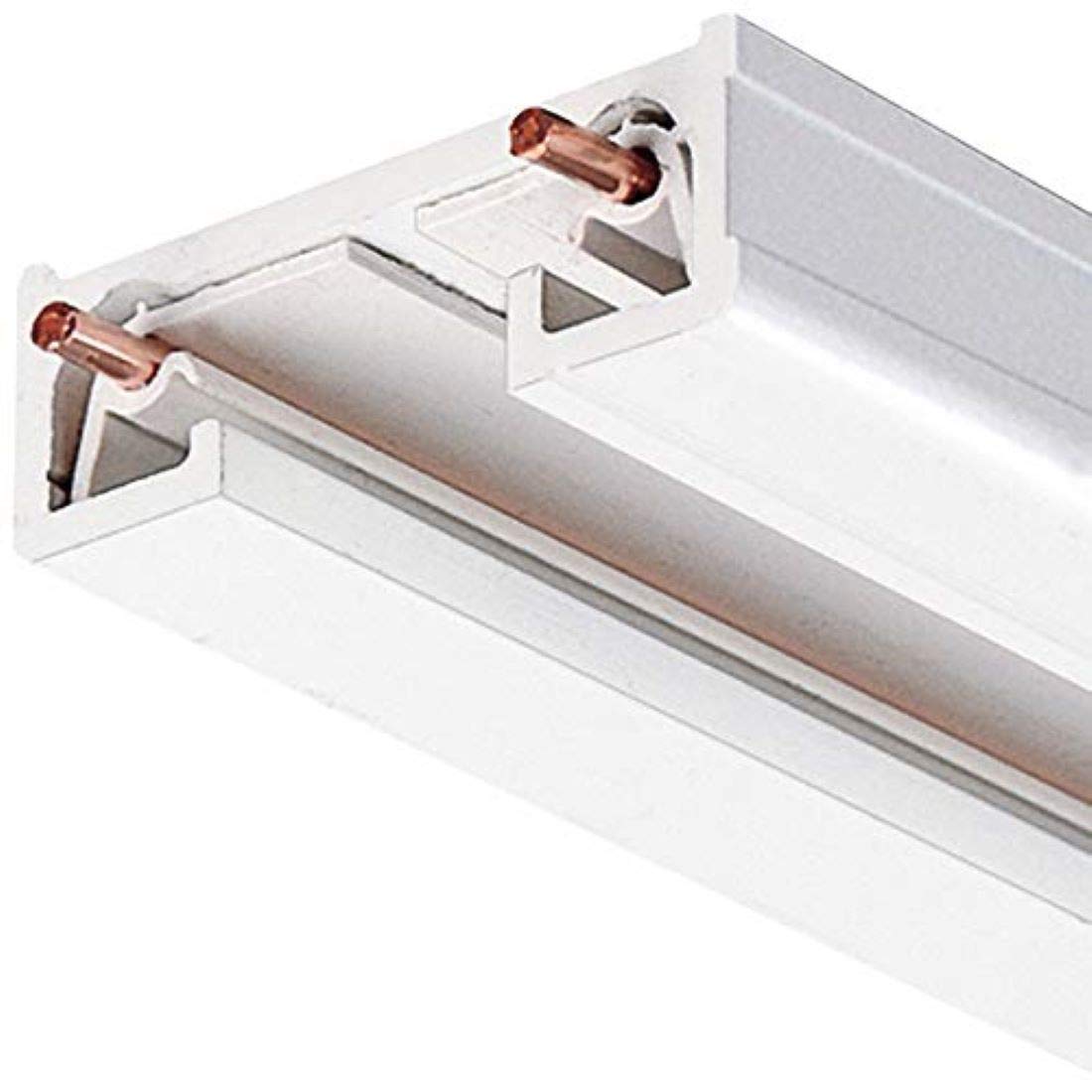 Juno 8Ft White R Series Trac-Lite Track Section - Extruded Aluminum Lighting Fixture