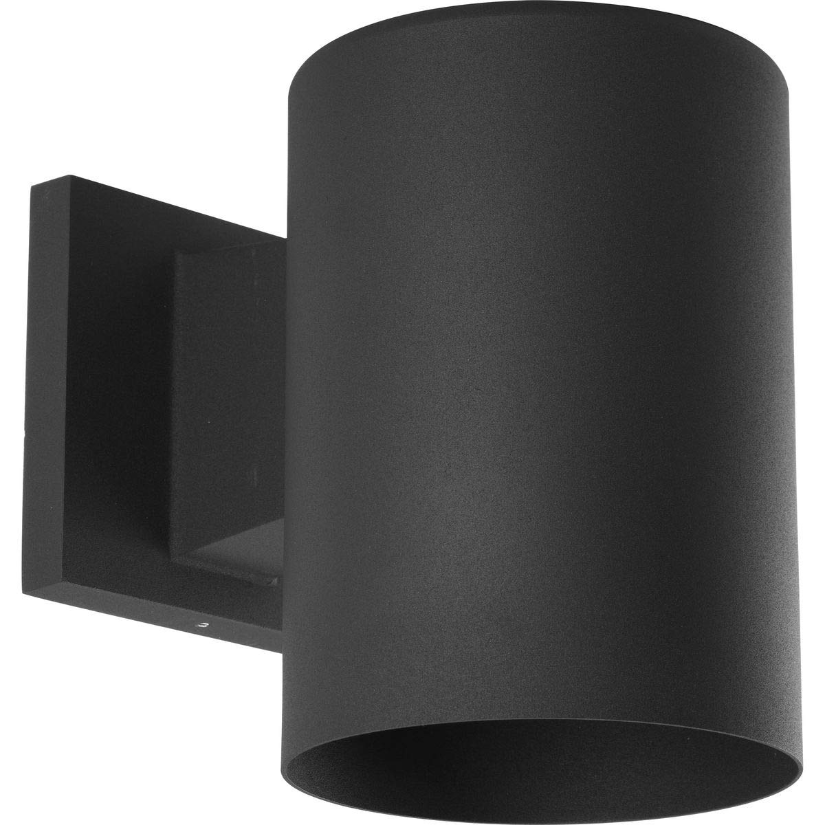 Progress Lighting Cylinder Collection Modern Outdoor Wall Lantern Light 7-1/4in Tall Black Aluminum Model P5674-31