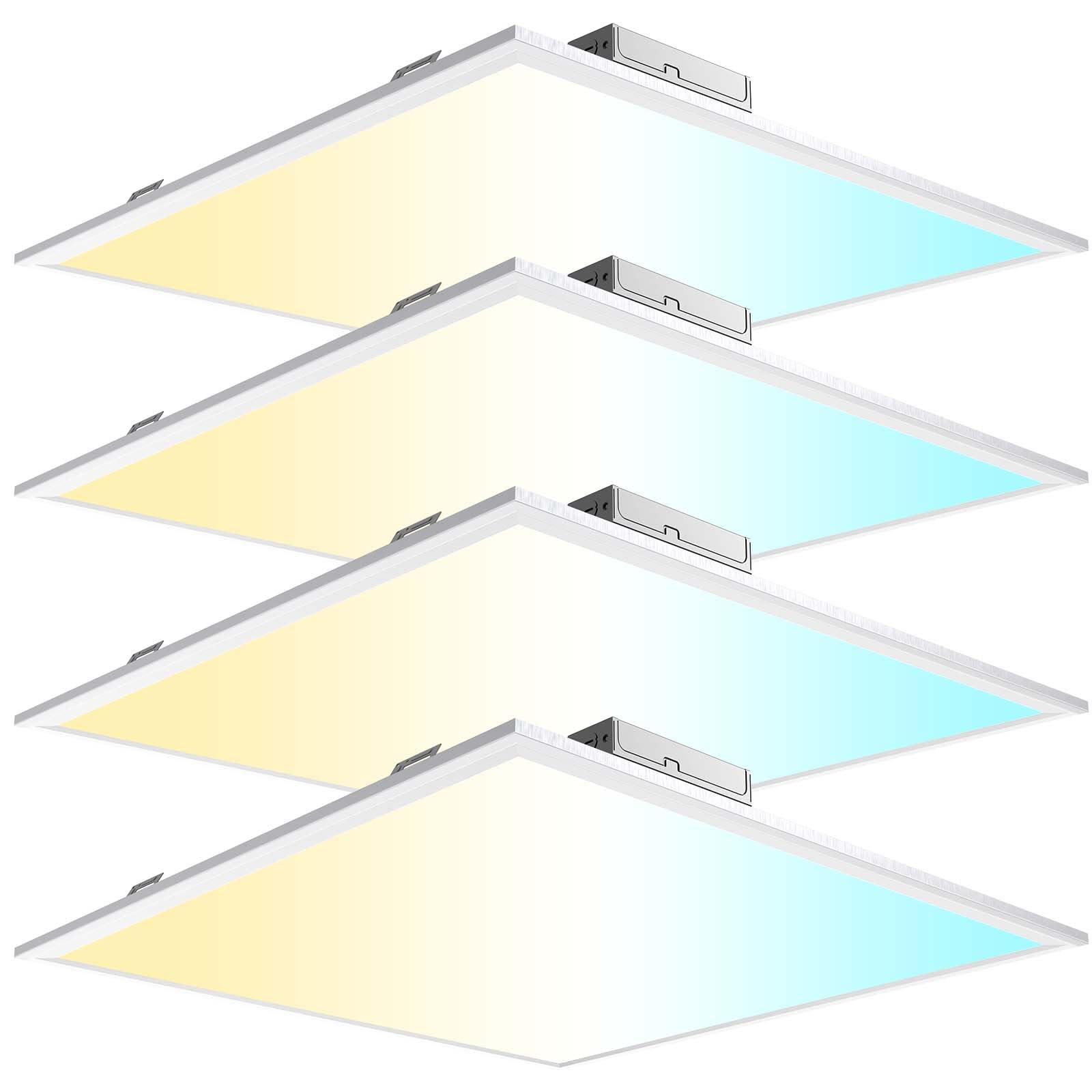 Aikvsxer 40W 2X2 Dimmable Led Flat Panel Light 4 Pack, Color Switchable 300