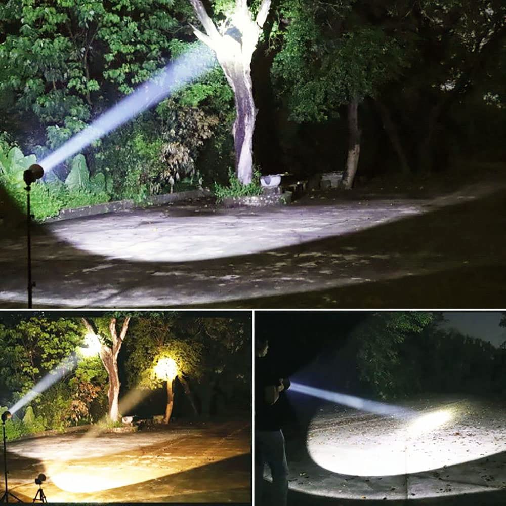 LBJD Rechargeable LED Headlamp - Super Bright XHP50 Aluminum Gold, Ideal for Hunting, Fishing, Emergencies, and Power Outages