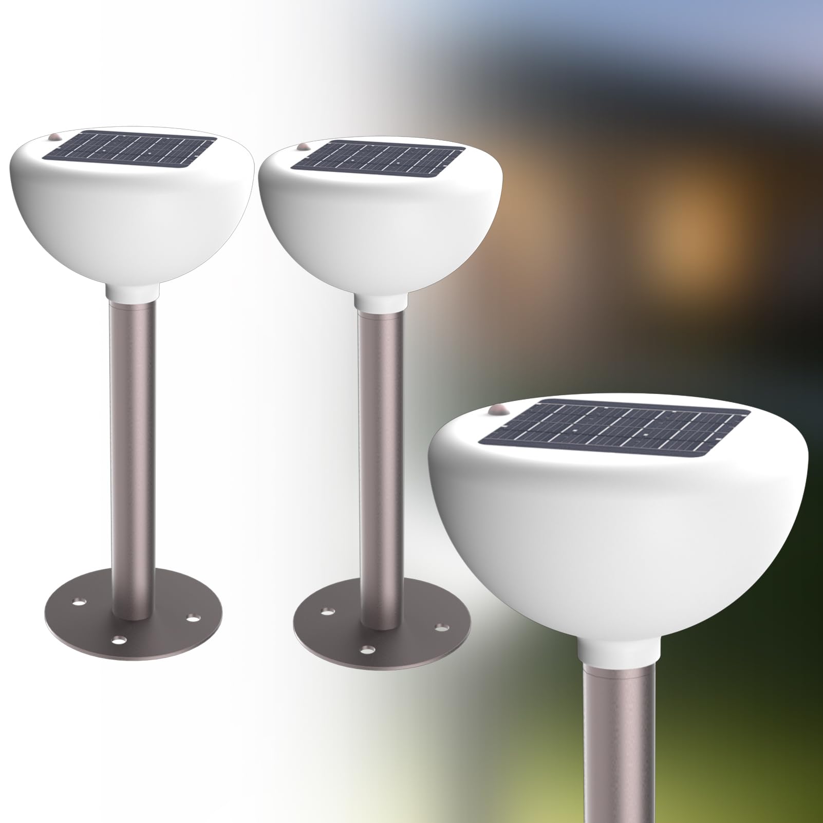 Lightdot Solar Powered Garden Lights Dusk to Dawn Solar Pathway Lights Outdoor, Auto On/Off, IP65 Waterproof Decor Landscape Lig