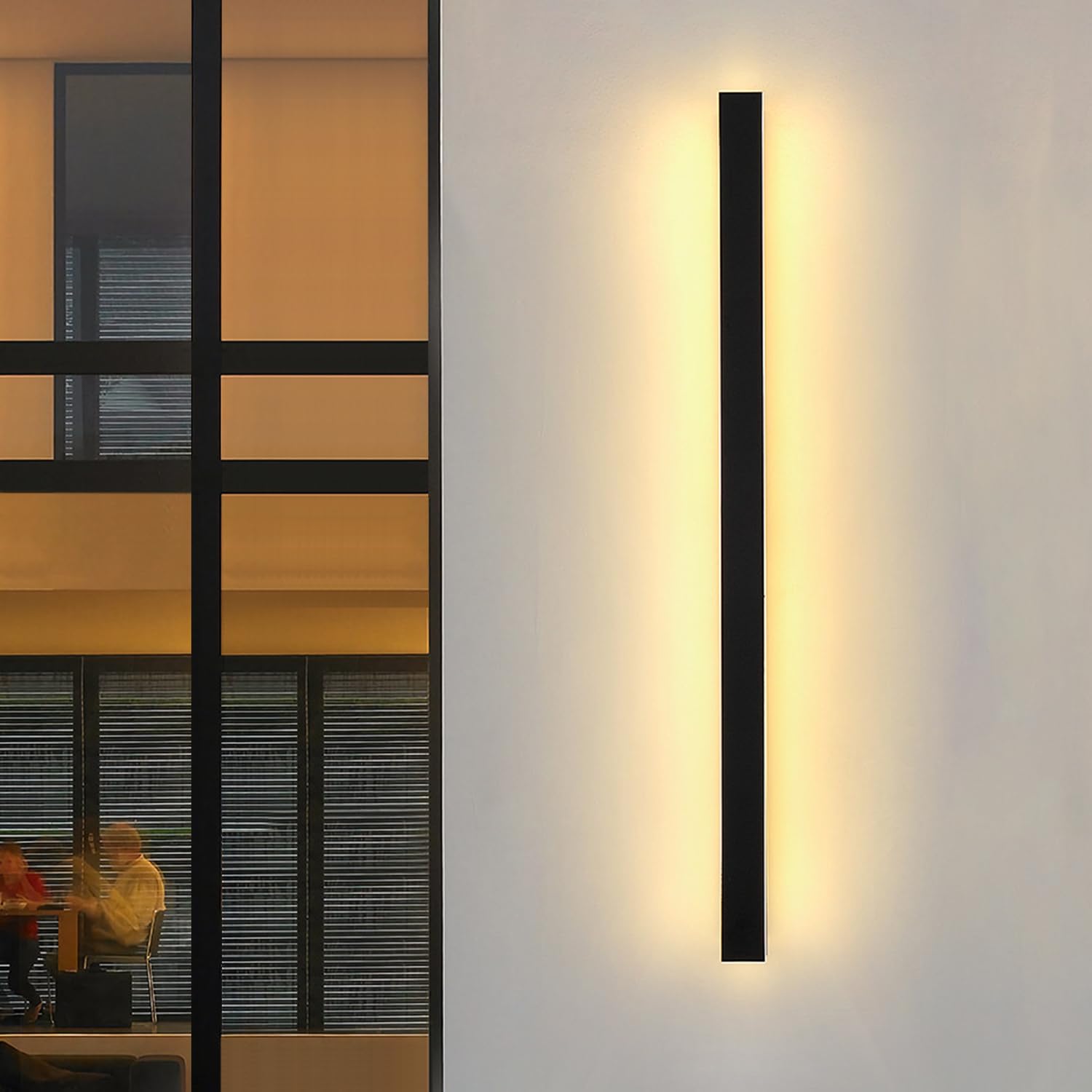 NIUZDU Outdoor Wall Lights for House - 94inch Modern Outdoor Wall Light Fixture Long Strip Wall Sconce, Ip65 Waterproof Exterior Wall Mount Outside Garage Lights for Living Room, Porch