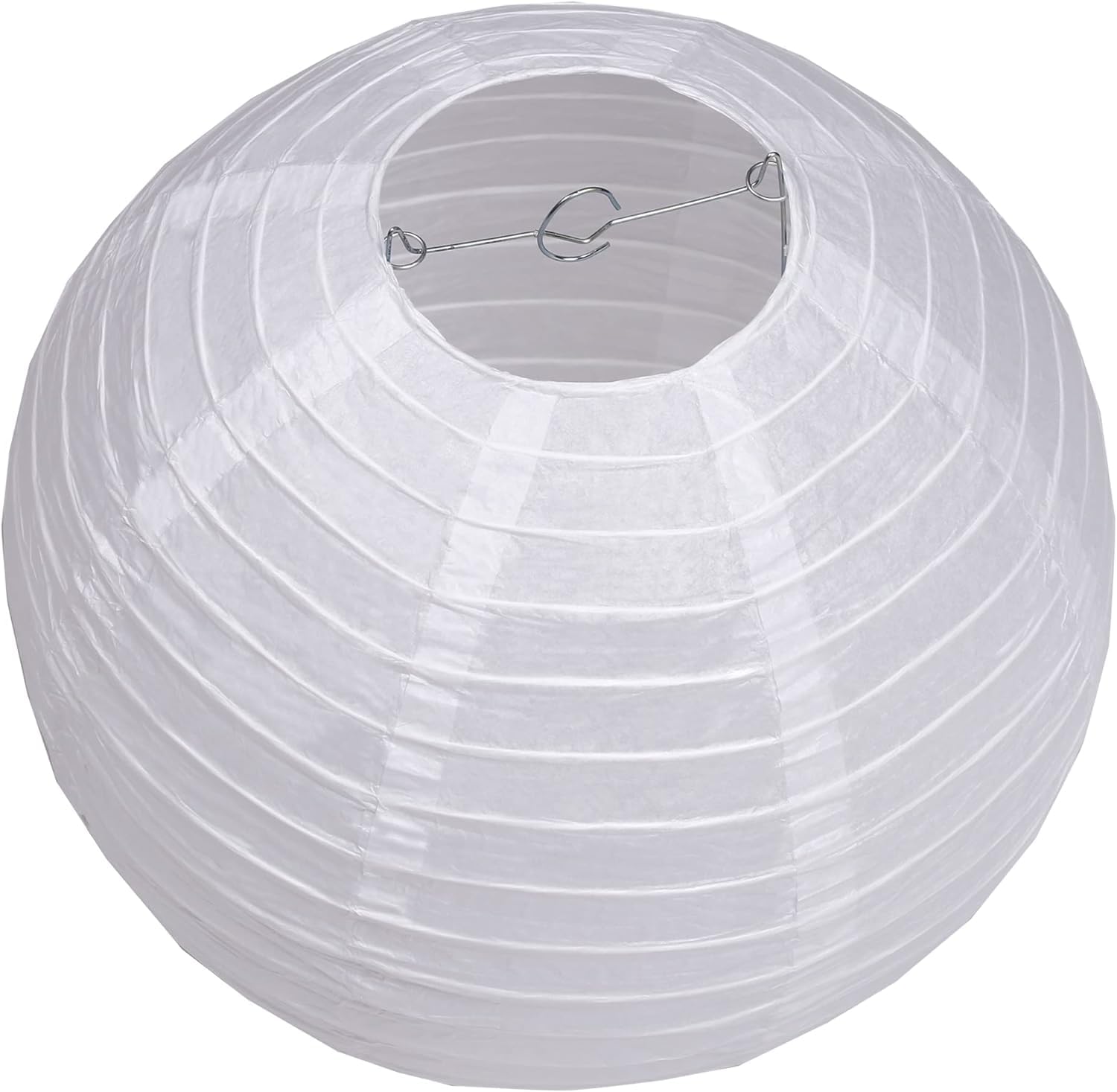 Pack Of 3 Round Paper Lanterns Lamp Wedding Birthday Party Decoration (White, 12''/30Cm)